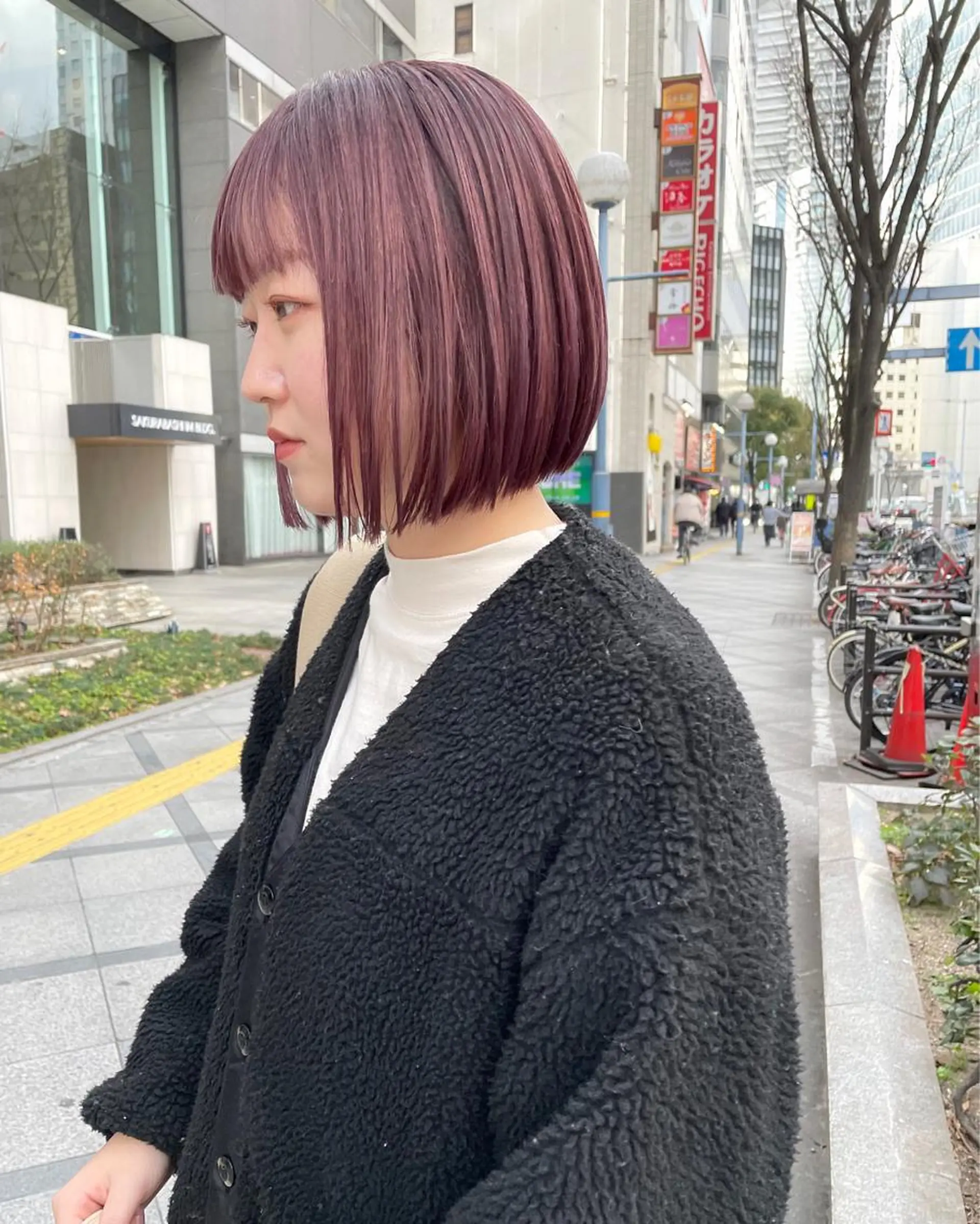 ミディアム カラー パーマ ヘアアレンジ メンズ キッズ ネイル マツエク・マツパ アイブロウ カット ヘアカラー トリートメント tatsumi/ボブ ウルフ/レイヤーのヘアスタイル