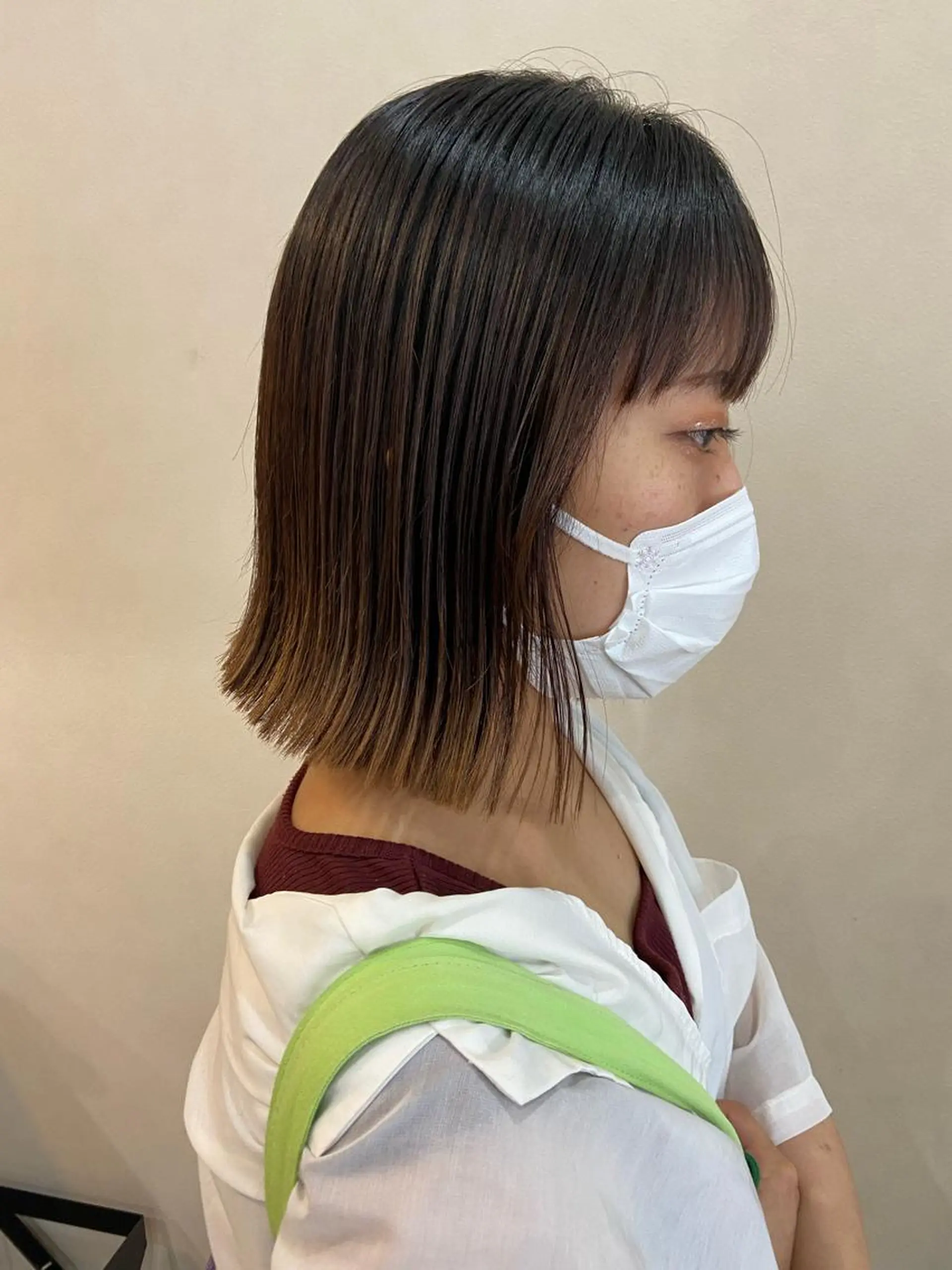 ミディアム 縮毛矯正 カット 縮毛矯正 トリートメント ボブ/透明感カラー 🧸YUI❤️のヘアスタイル