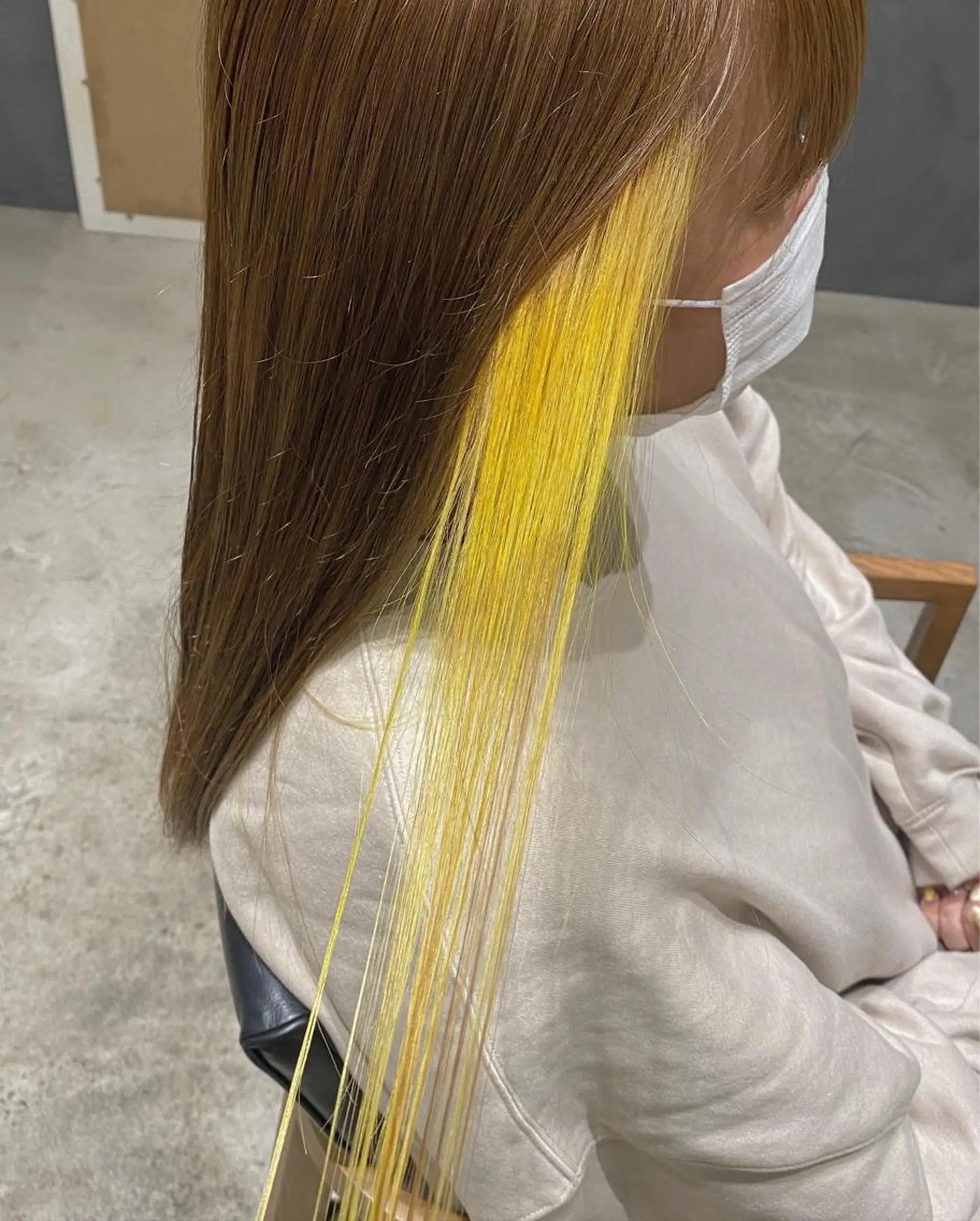 ロング カラー インナーカラー 加藤 優紗のヘアスタイル