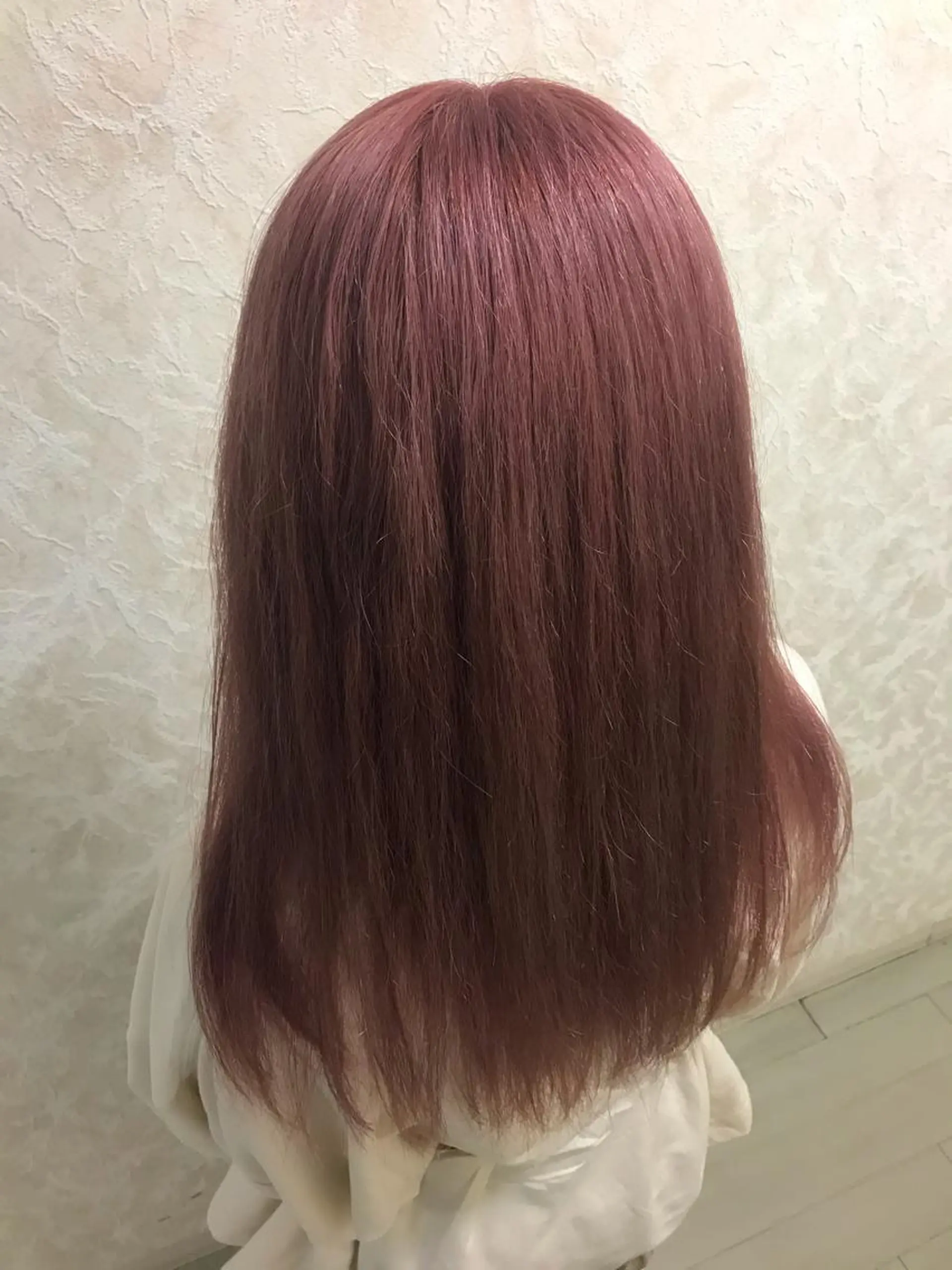 ミディアム カラー ピンクカラー ブリーチ/髪質改善/ レイヤー/YUTO‎のヘアスタイル