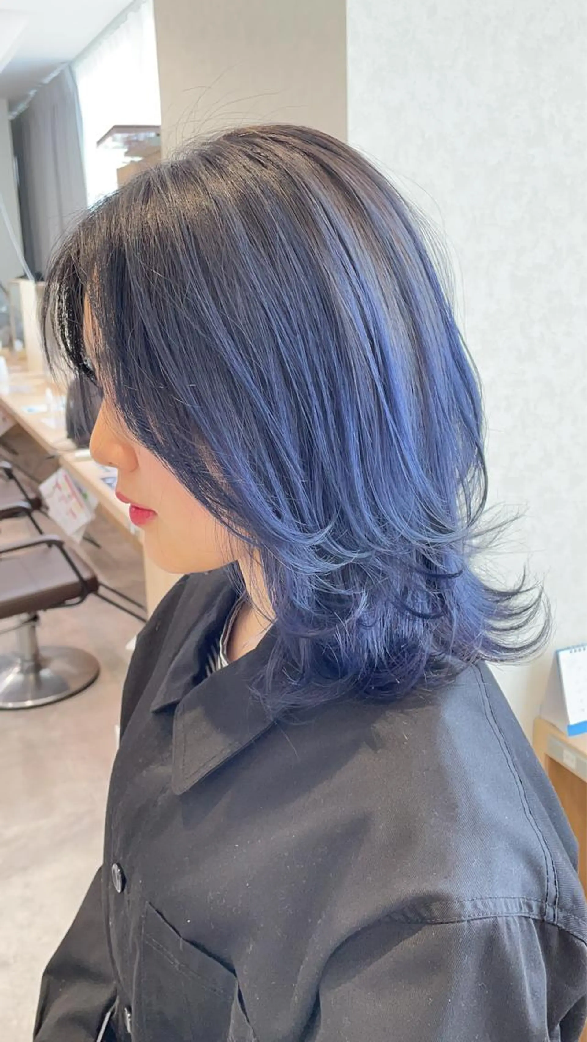 セミロング カラー メンズブリーチカラー /NAOのヘアスタイル