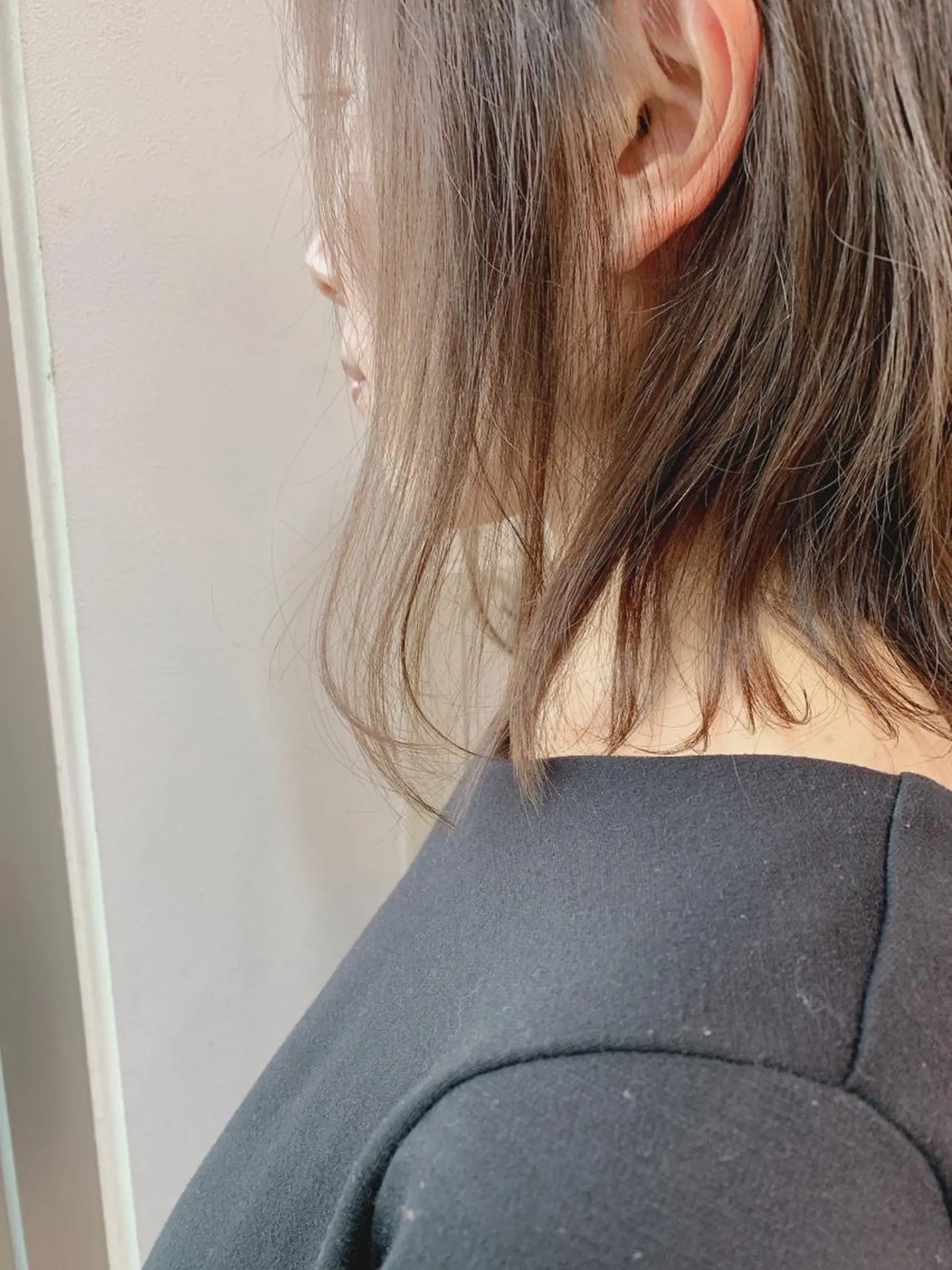 ミディアム カラー 白髪ぼかしハイライト 柳川拓哉のヘアスタイル