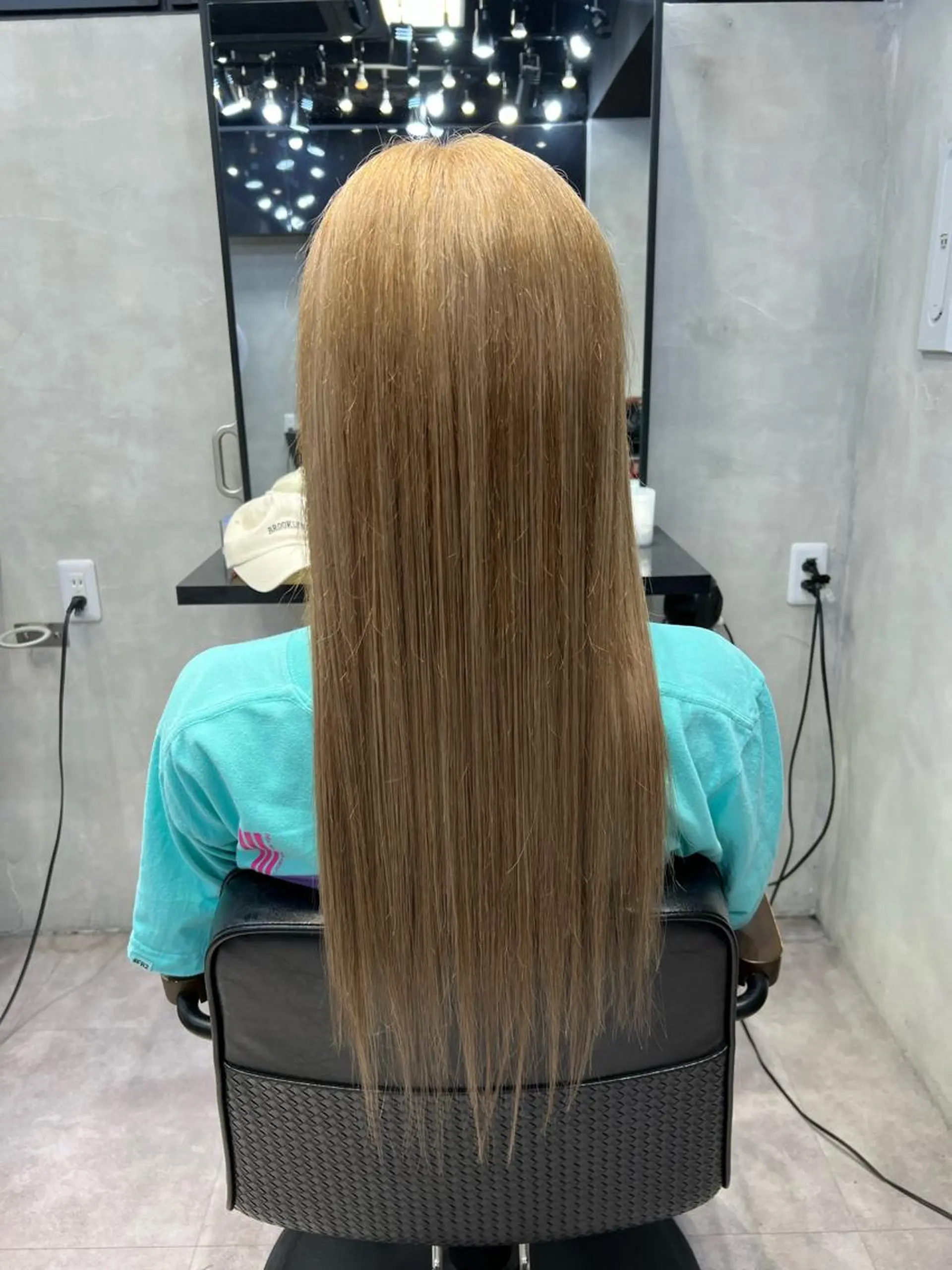 ロング カラー ヘアアレンジ シールエクステ アッシュ バレイヤージュ ベージュカラー 黒髪 ar+ ❤︎ maiのヘアスタイル