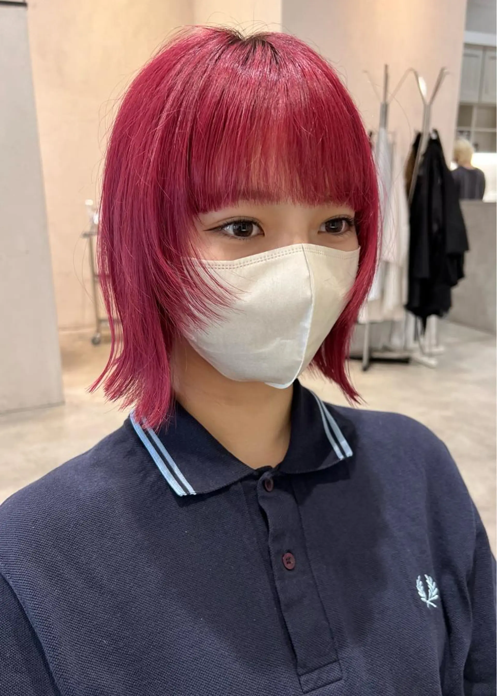 ミディアム カラー DEAN所属・KEIGO/パーマ ハイトーン/DEANのヘアスタイル