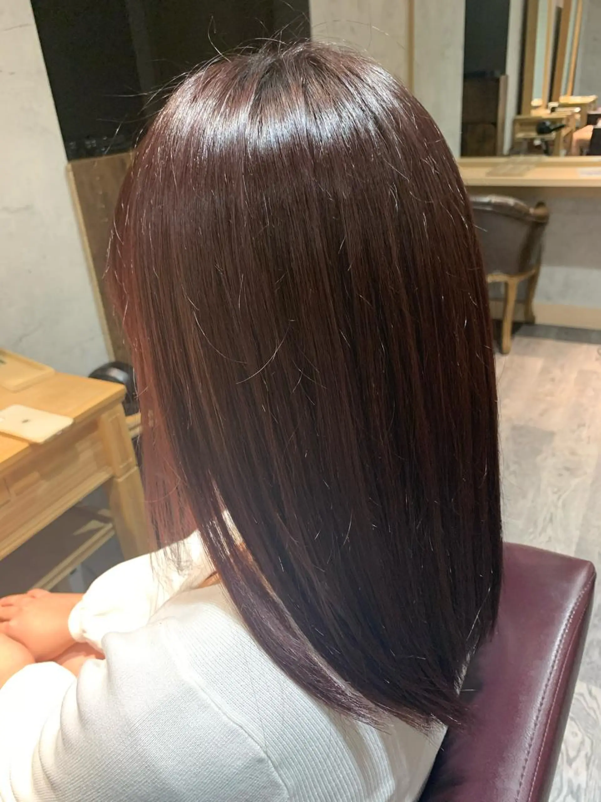 ミディアム 中川歩　髪質改善 ツヤカラー【横浜】のヘアスタイル