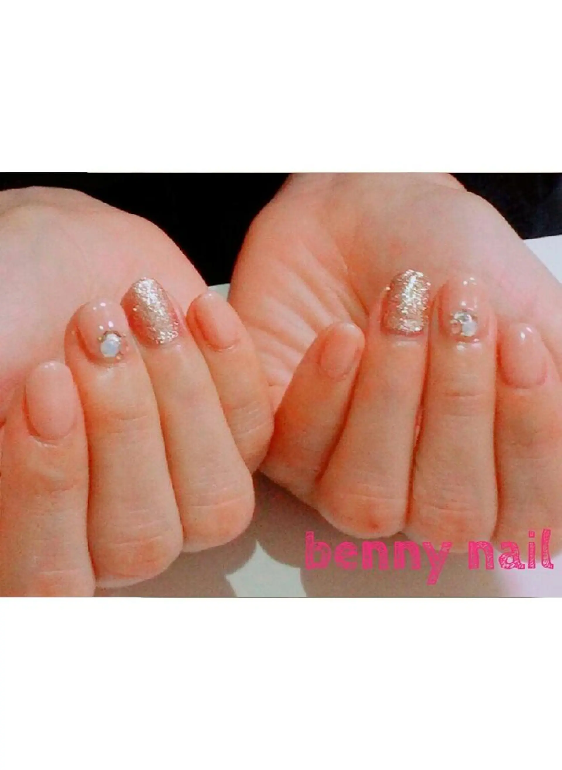 ネイル ストーンネイル 最終受付23時半 benny nailのネイルデザイン