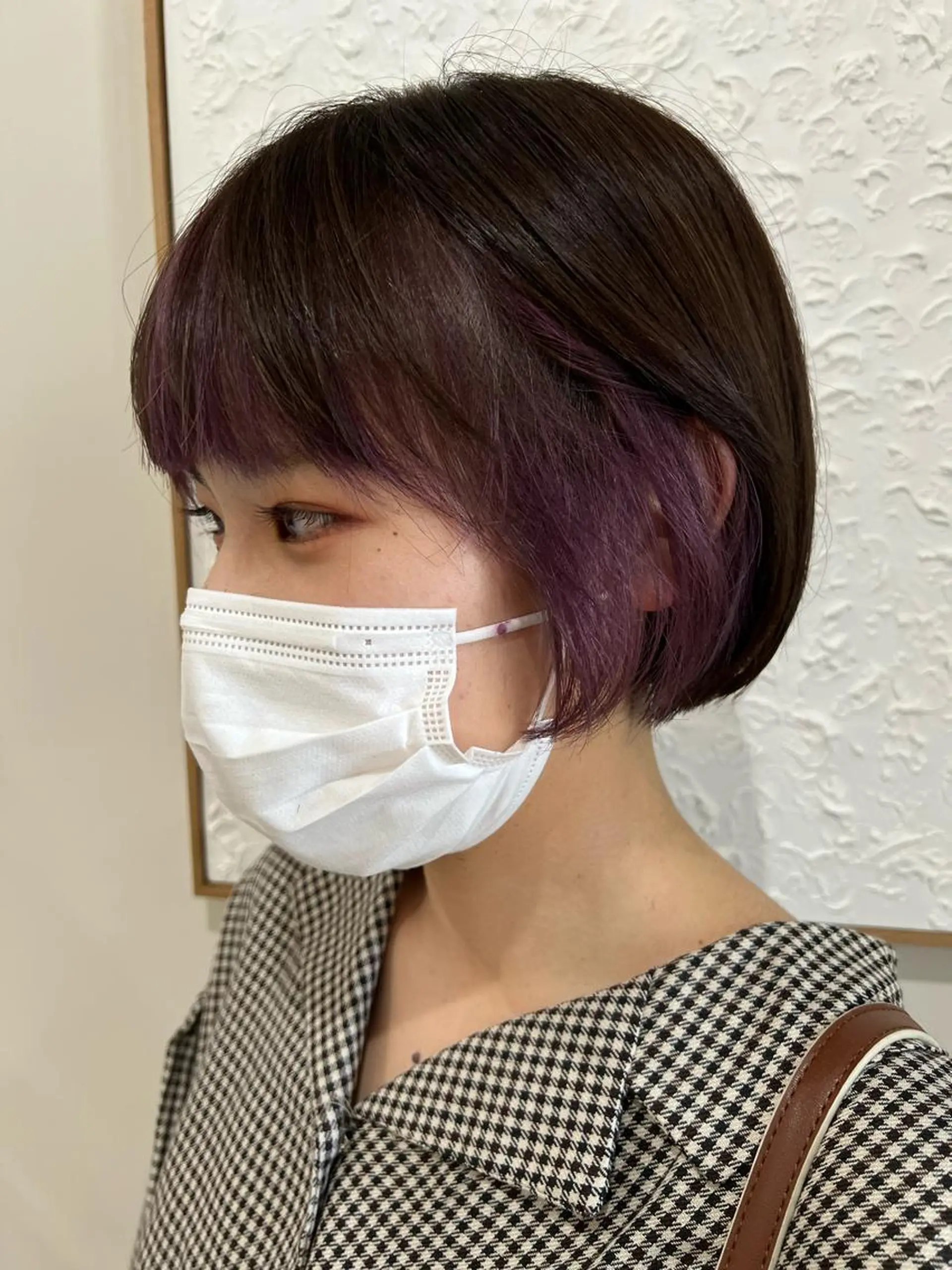 ショート カラー パープルカラー はる haruのヘアスタイル