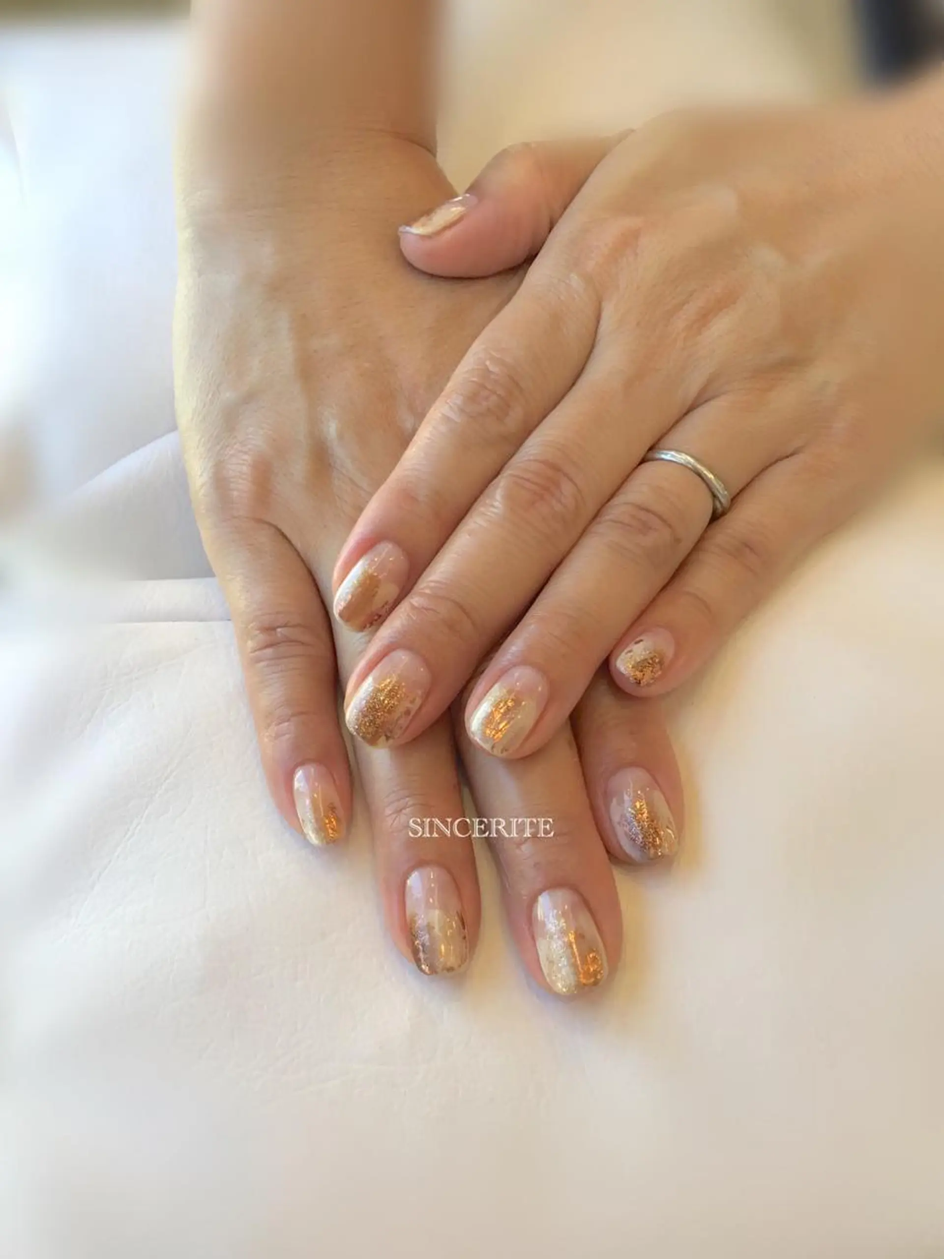 ネイル ニュアンスネイル ネイル＆ケア  サンセリテのネイルデザイン
