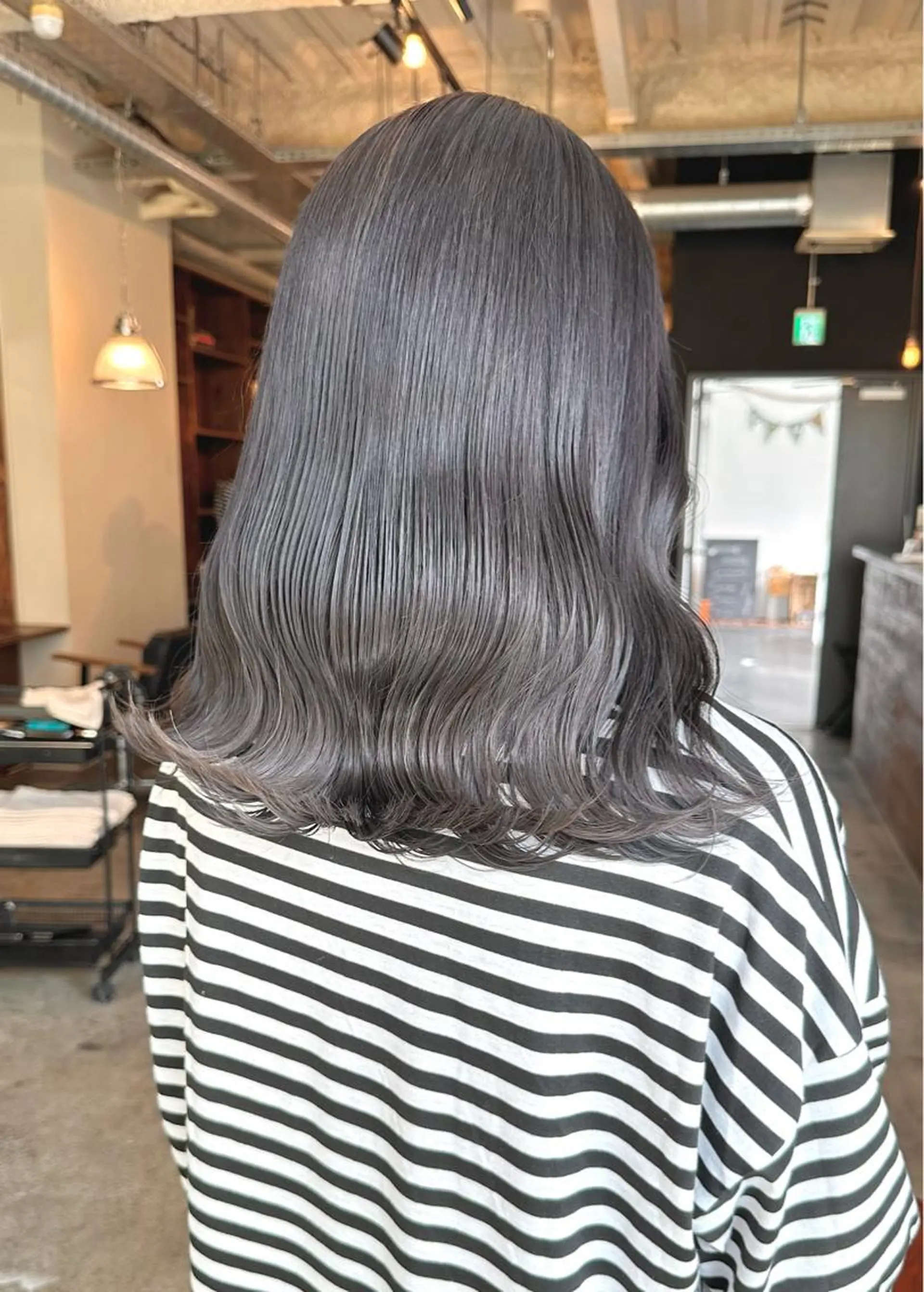 ミディアム カラー カット ヘアカラー トリートメント 村田 来倖のヘアスタイル