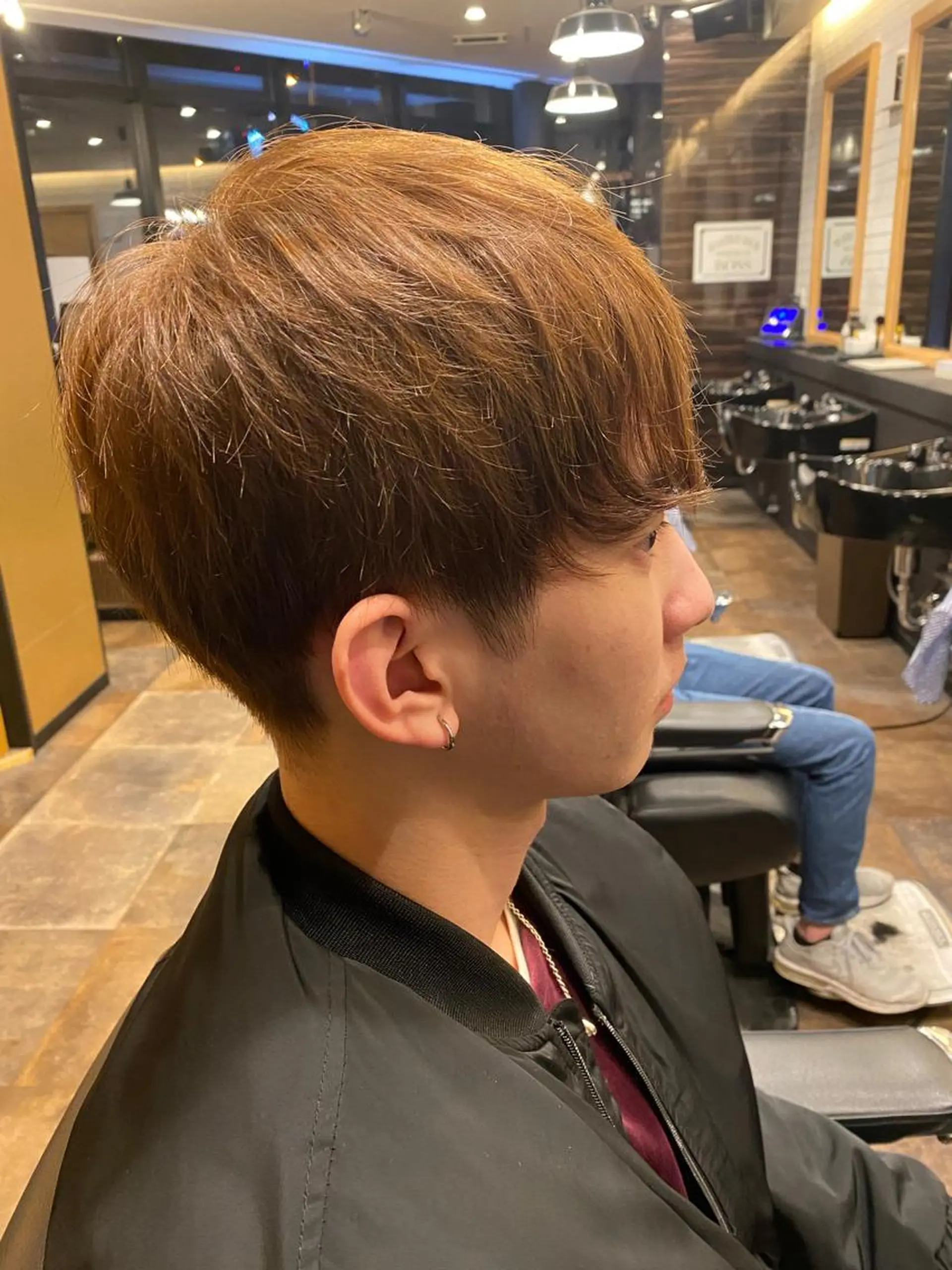 ショート メンズ ヘアカラー 🌟夜から通える🌟 メンズ専門店長RENのヘアスタイル