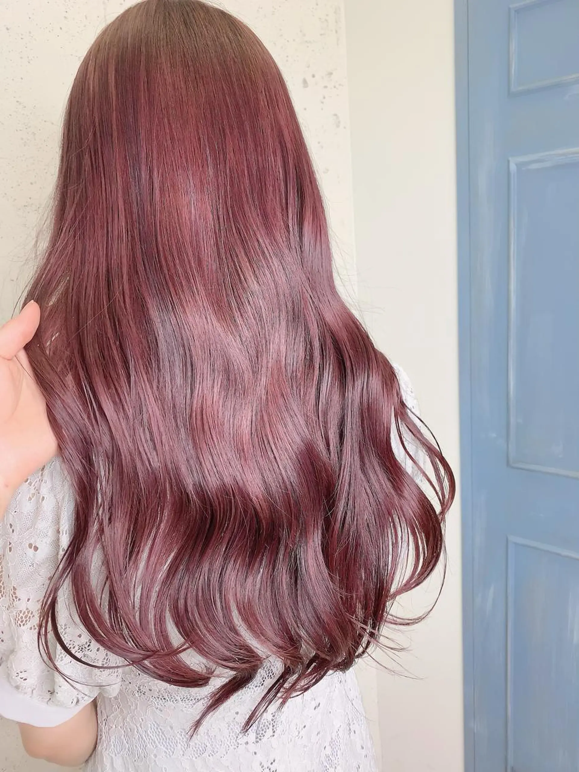 ロング カラー カット ヘアカラー トリートメント 透明感ハイトーン🦄 キラ🌈のヘアスタイル