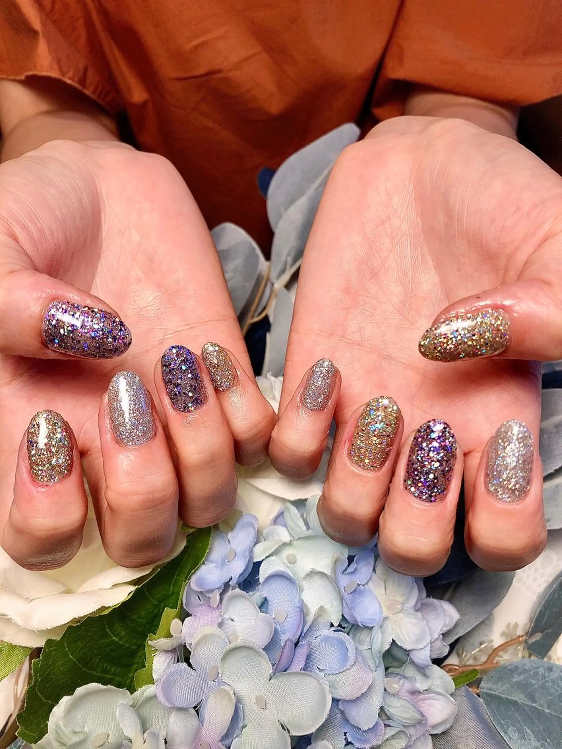 ネイル ラメ(グリッター) 🍭Kiara Nail🍭のネイルデザイン