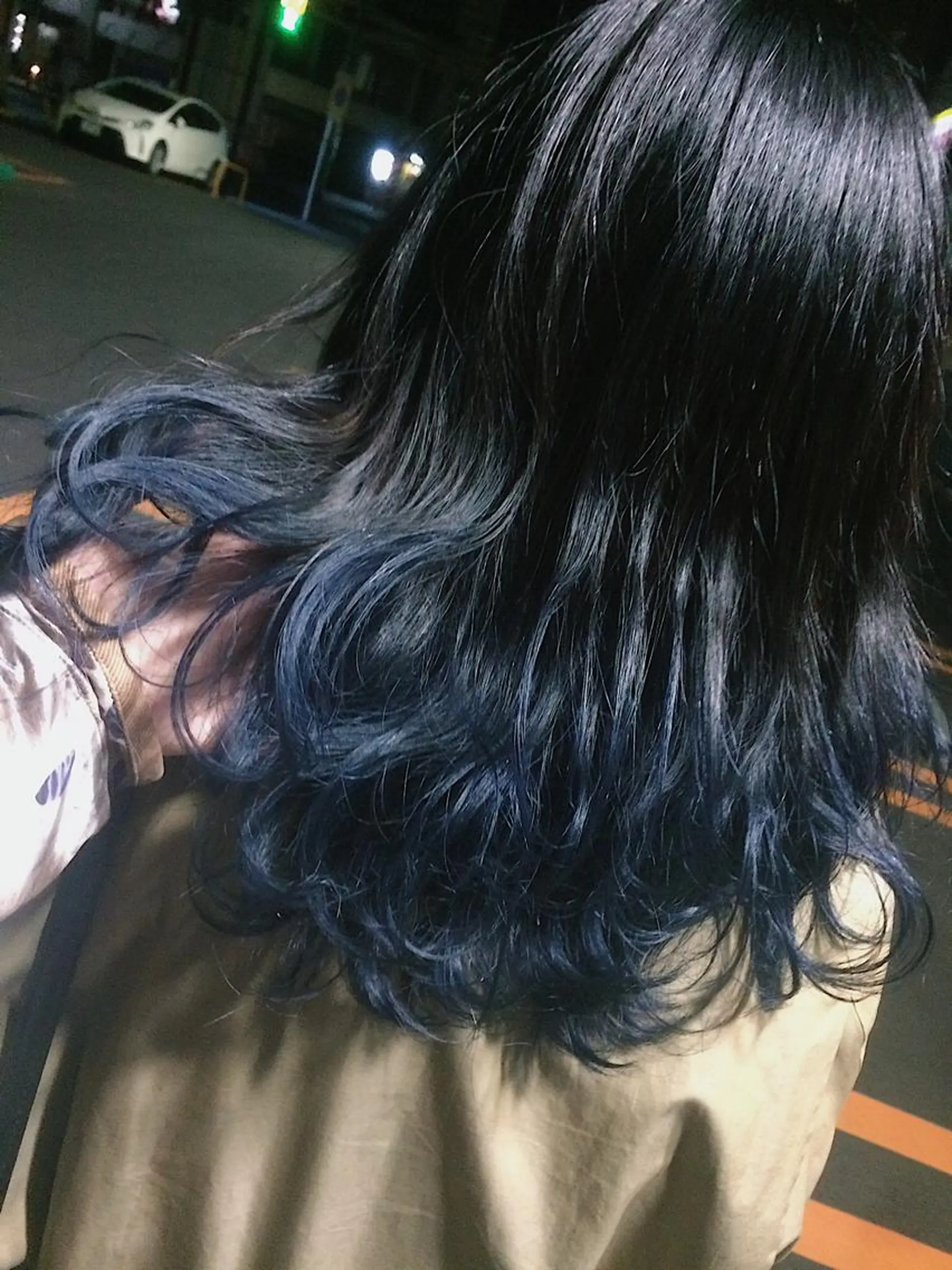 セミロング カラー ヘアアレンジ ブルーカラー グラデーションカラー 遠藤悠大/メンズ縮毛 /メンズカットのヘアスタイル
