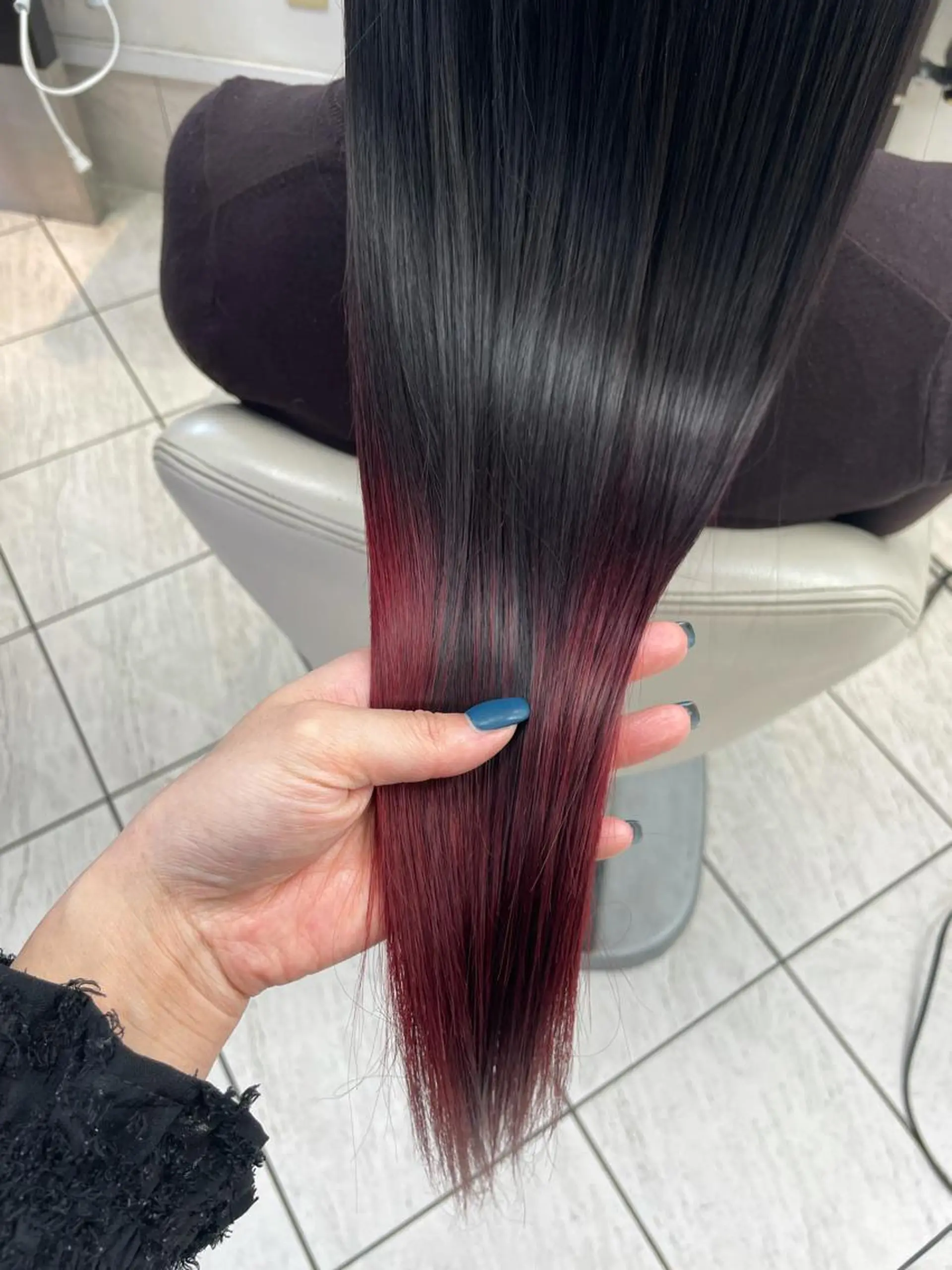 ロング カラー パーマ コレットヘアー 田中アヤノのヘアスタイル