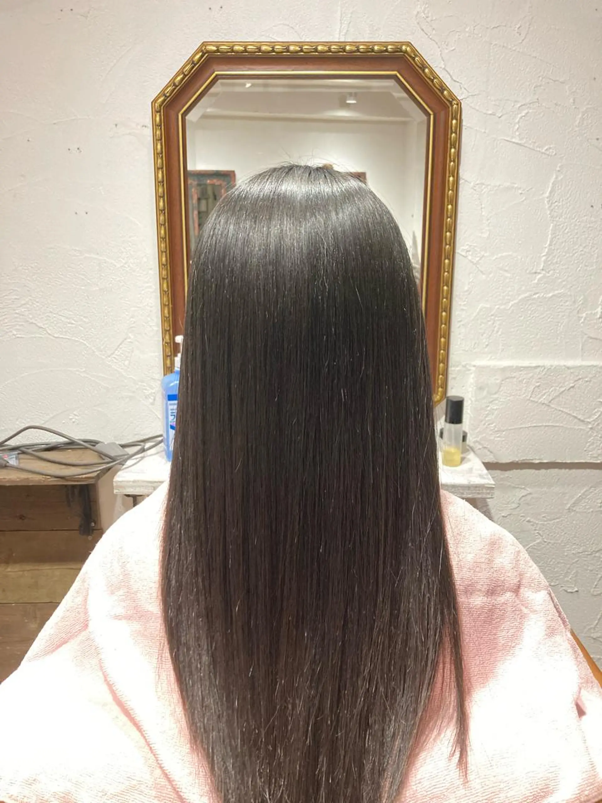 ロング 縮毛矯正 髪質改善/縮毛矯正/ 超高濃度水素ケアのヘアスタイル