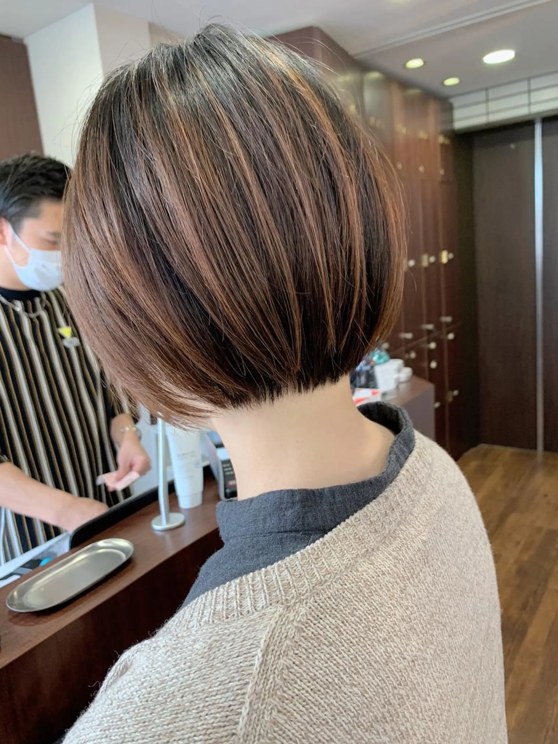 ショート 縮毛矯正/ショート/ レイヤー/畑中正敏のヘアスタイル