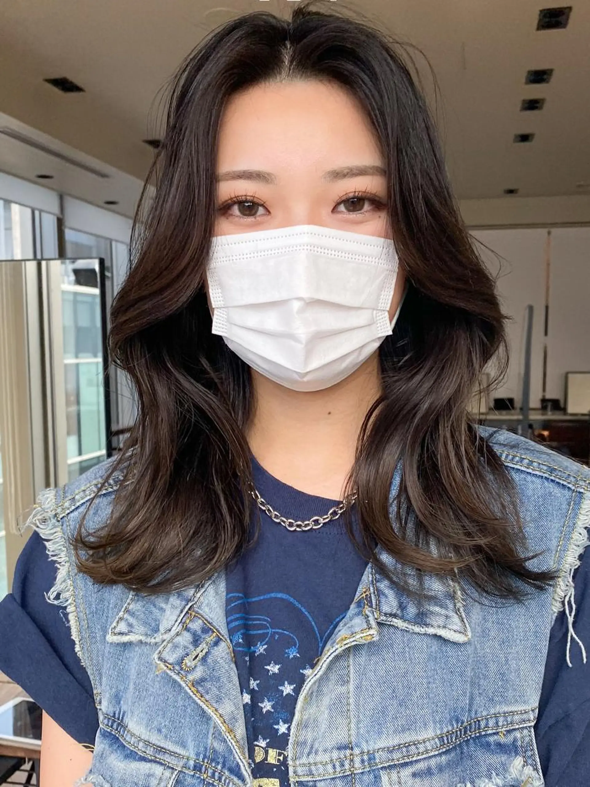 セミロング くびれヘア 顔周りカット 小顔カット トリートメント 【1日2名様限定】 AFLOAT白川雄副のヘアスタイル