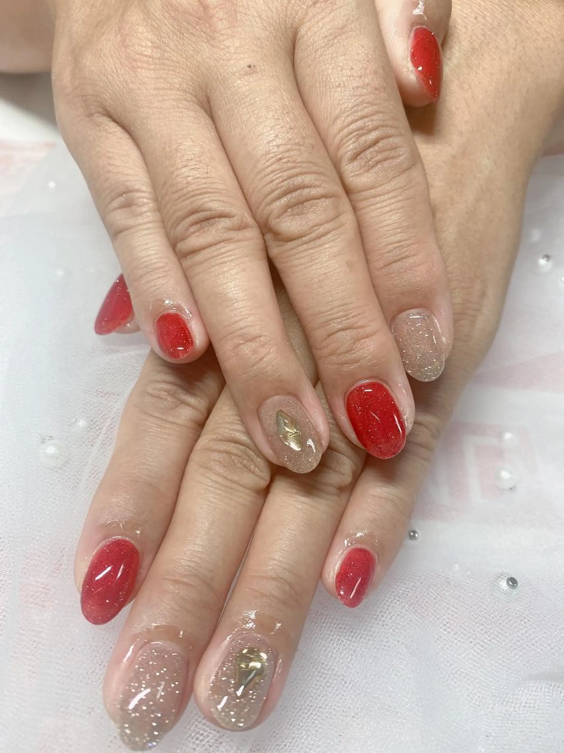 ネイル フラッシュネイル ワンカラーネイル Jasmine nailsalon所属・ジャスミン ネイルサロンのネイルデザイン