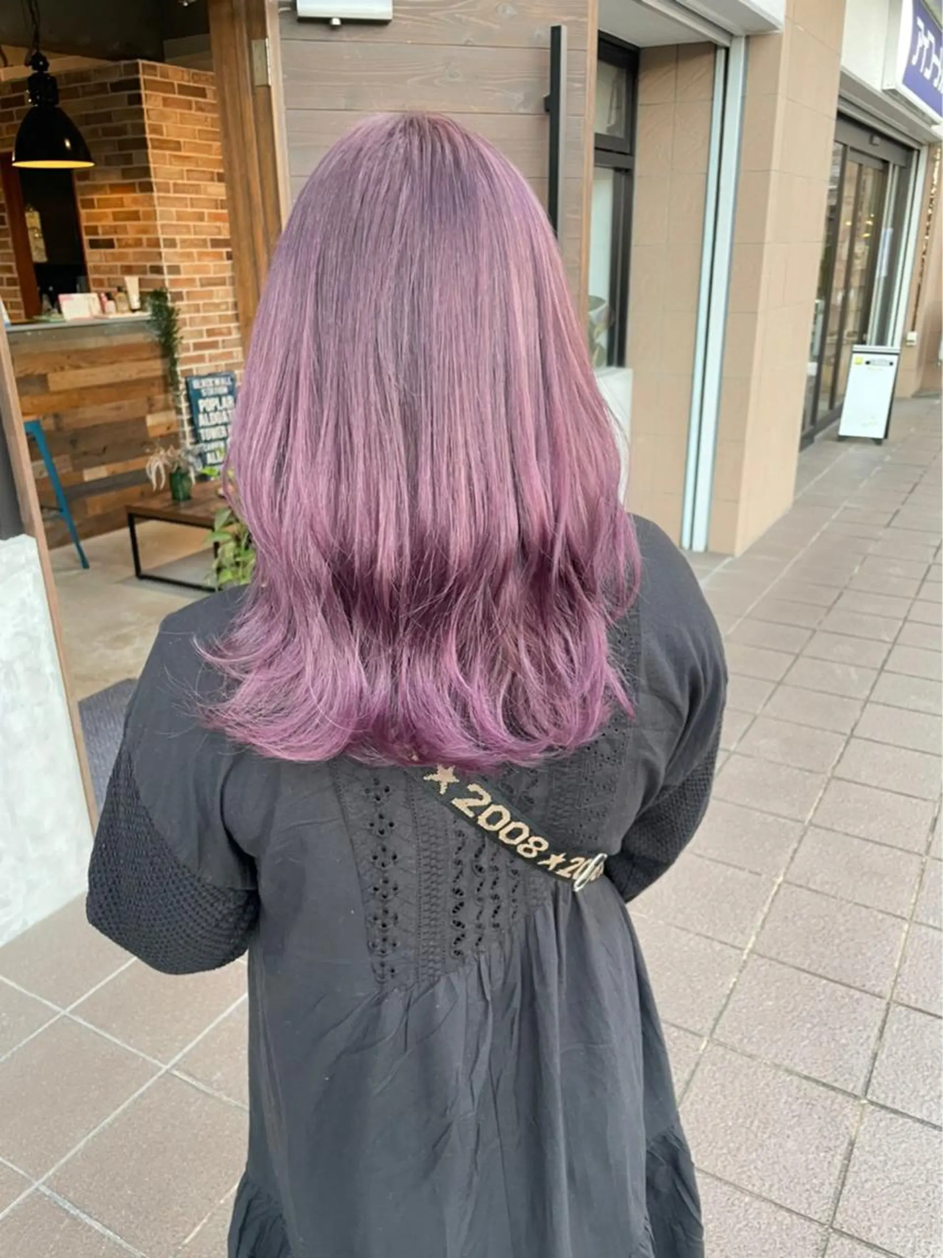 カラー ラベンダーカラー 木村 朱里のヘアスタイル