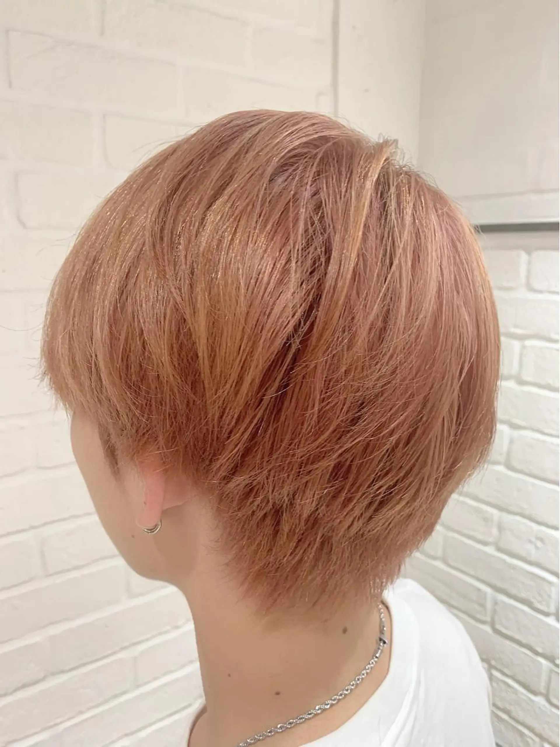 ショート カラー メンズ メンズブリーチ メンズ韓国風 ハンサムショート ベージュカラー ブリーチ 💛丁寧さNo.🥇 🧸片山智裕💛のヘアスタイル