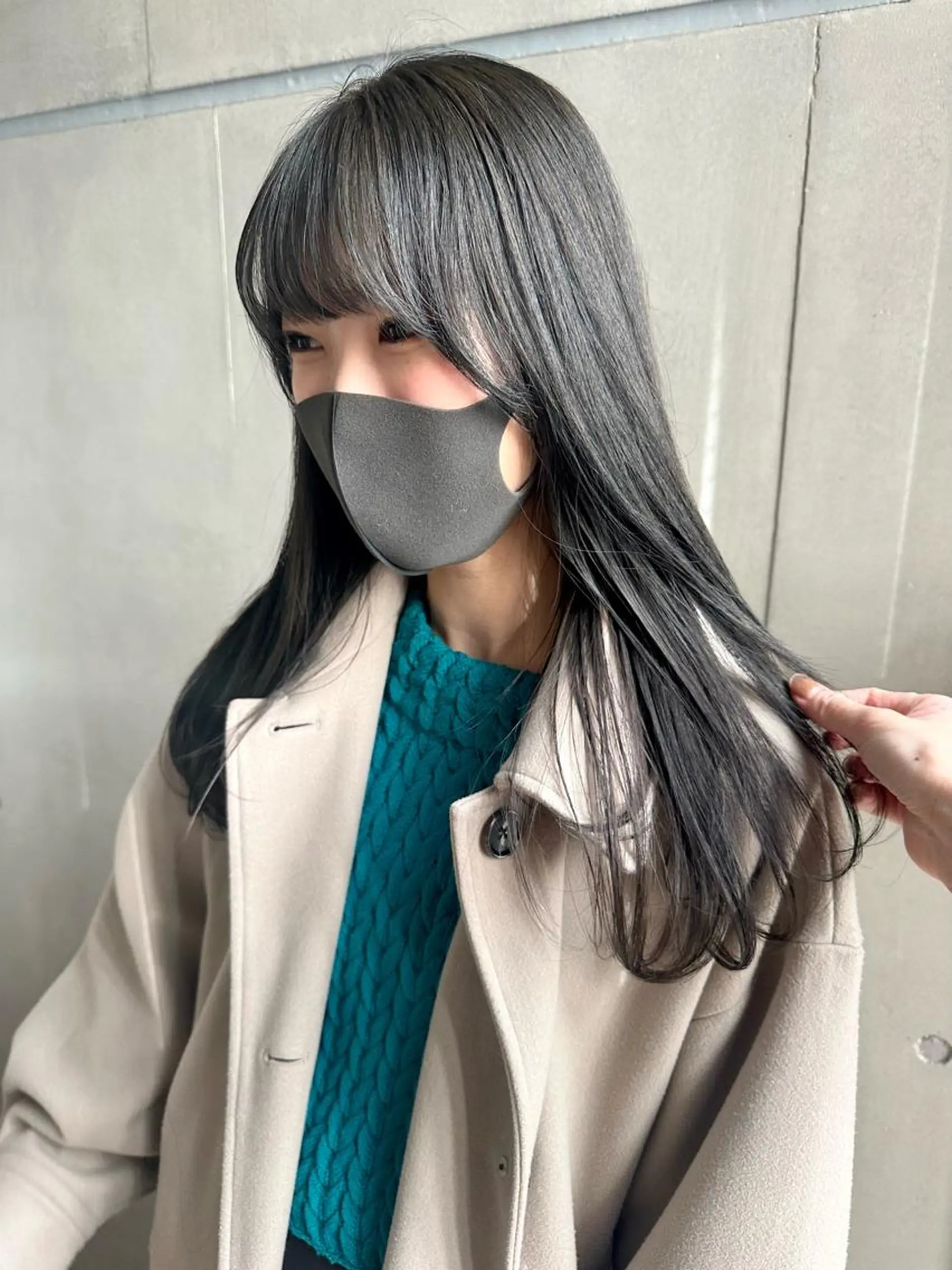 ロング カラー ブリーチ グレージュ ブリーチなしカラー オリーブグレージュ オリーブグレー & Graph. 立川🥣🌿のヘアスタイル