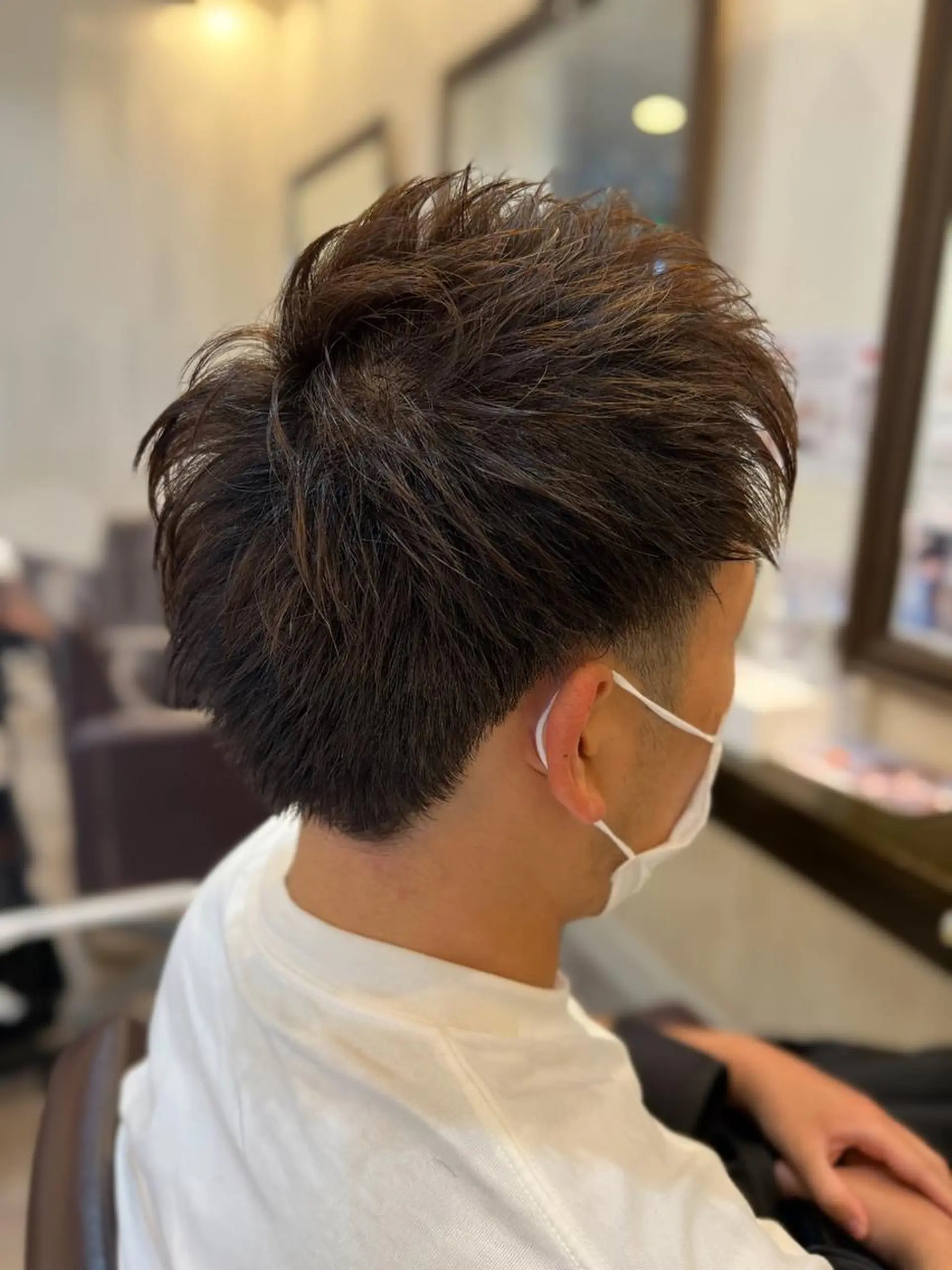 ショート カラー メンズ カット ヘアカラー トリートメント ルービック 梅田茶屋町店のヘアスタイル