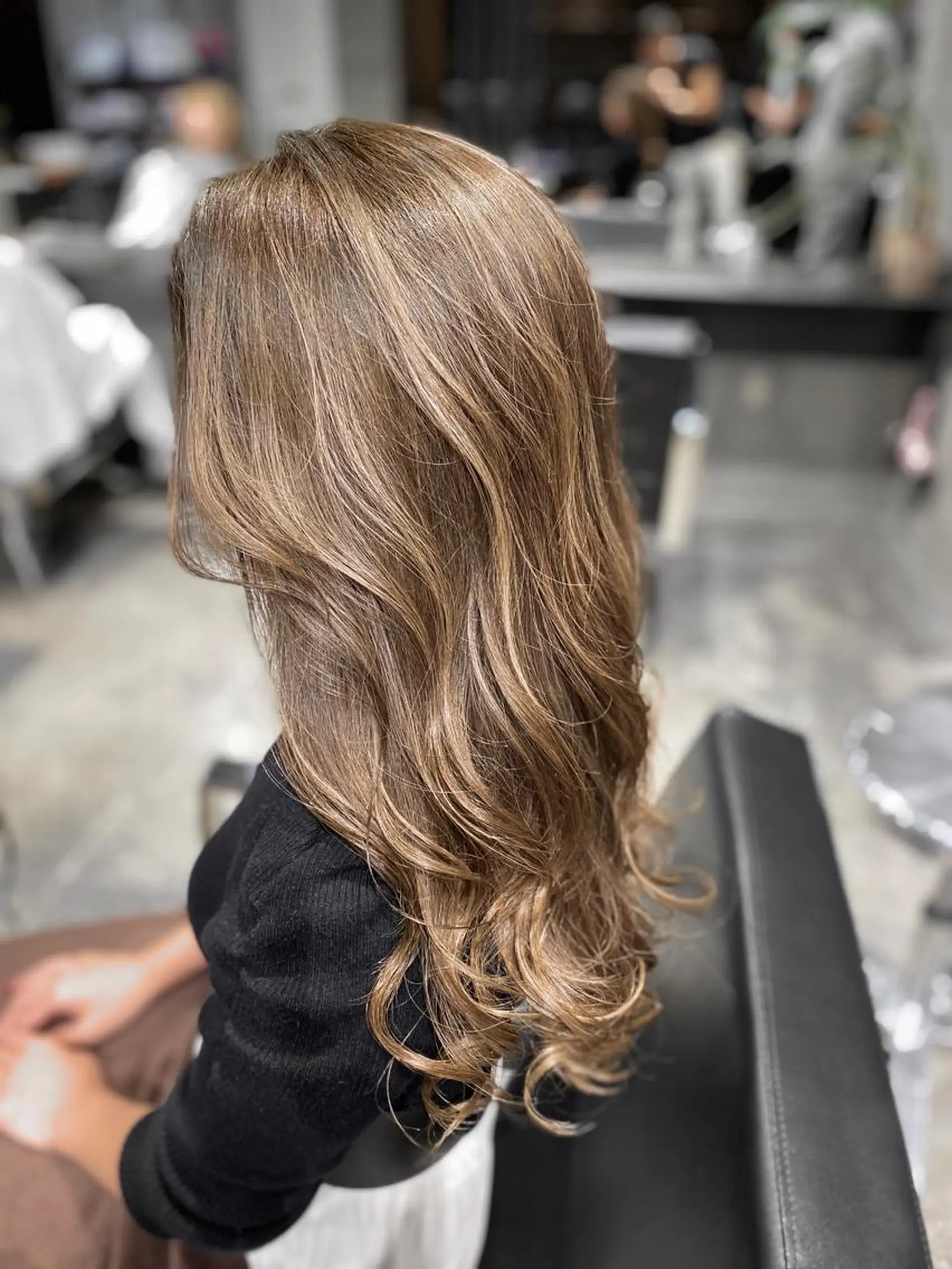 セミロング ハイライト Mogami Kengoのヘアスタイル