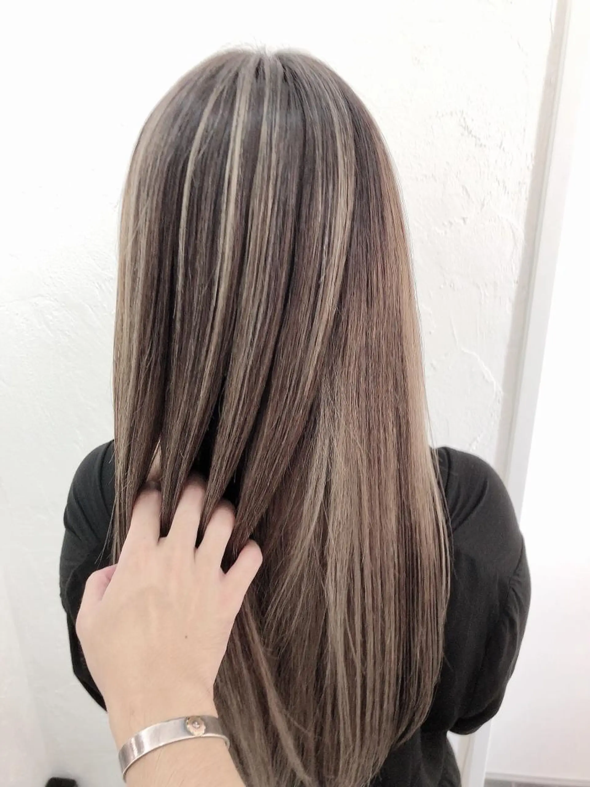 セミロング カラー パーマ ヘアアレンジ 髪質改善専門店 エイジングケアのヘアスタイル