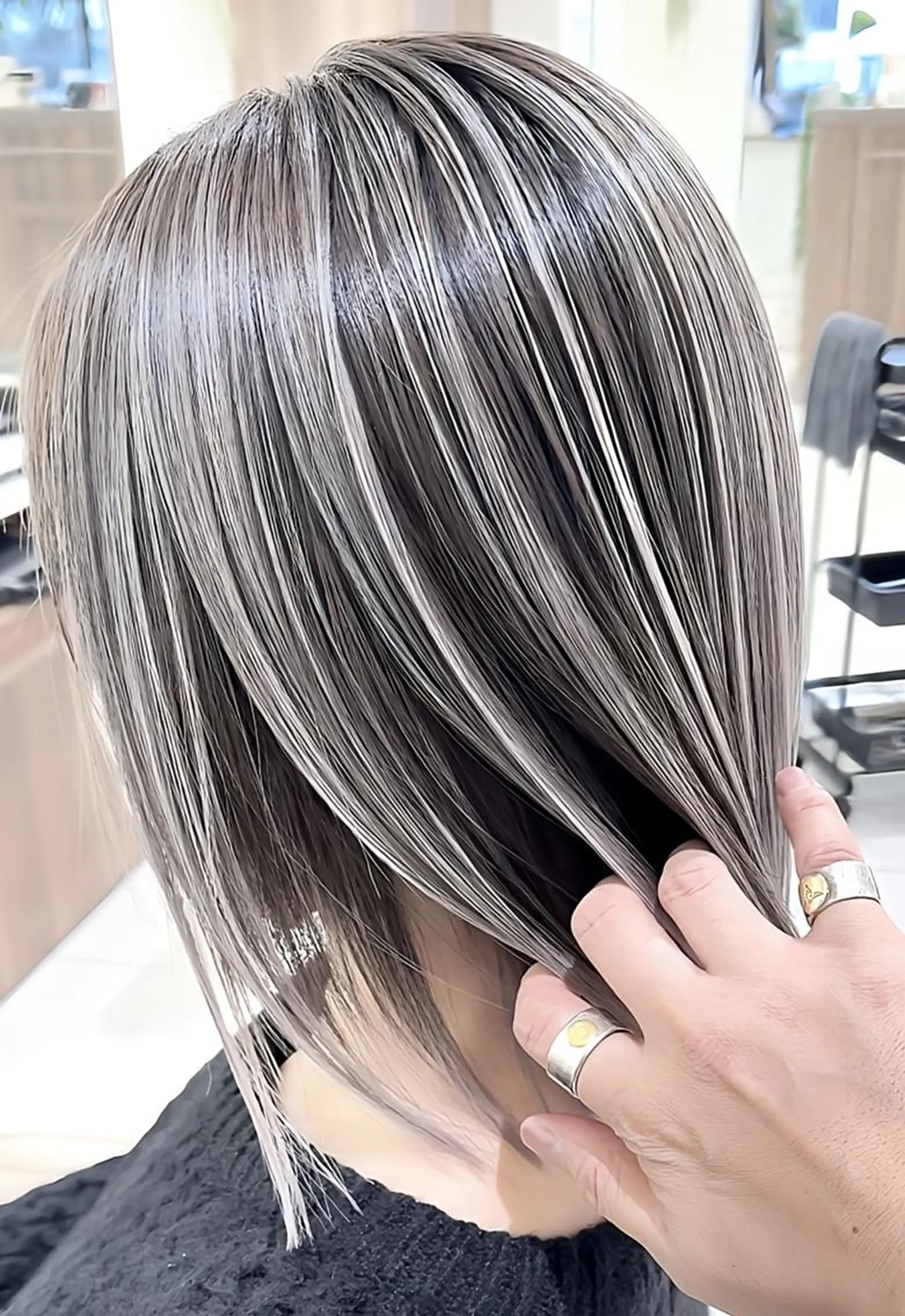 ロング カラー バレイヤージュ 髪質改善 レイヤーカット ヘアカラー トリートメント 大宮/バレイヤージュ 髪質改善/澤田隆誠のヘアスタイル