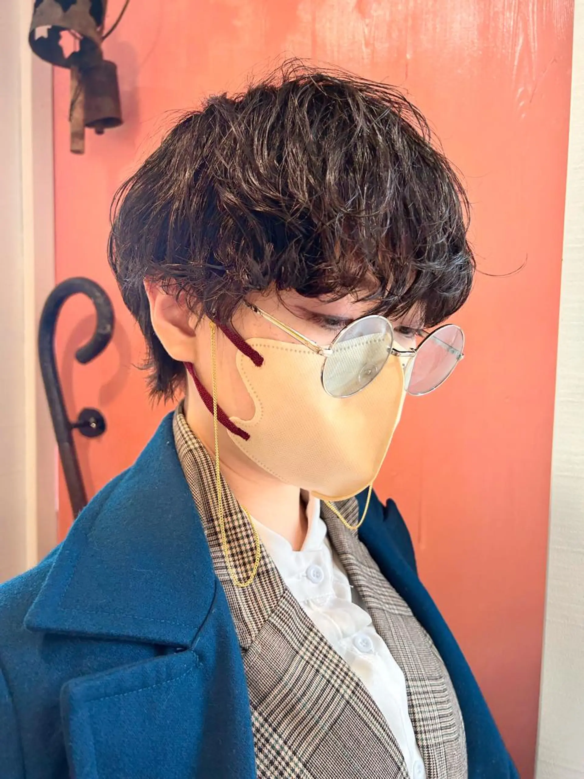 ショート パーマ メンズ メンズパーマ スパイラルパーマ ✂︎店長✂︎ ちさきのヘアスタイル