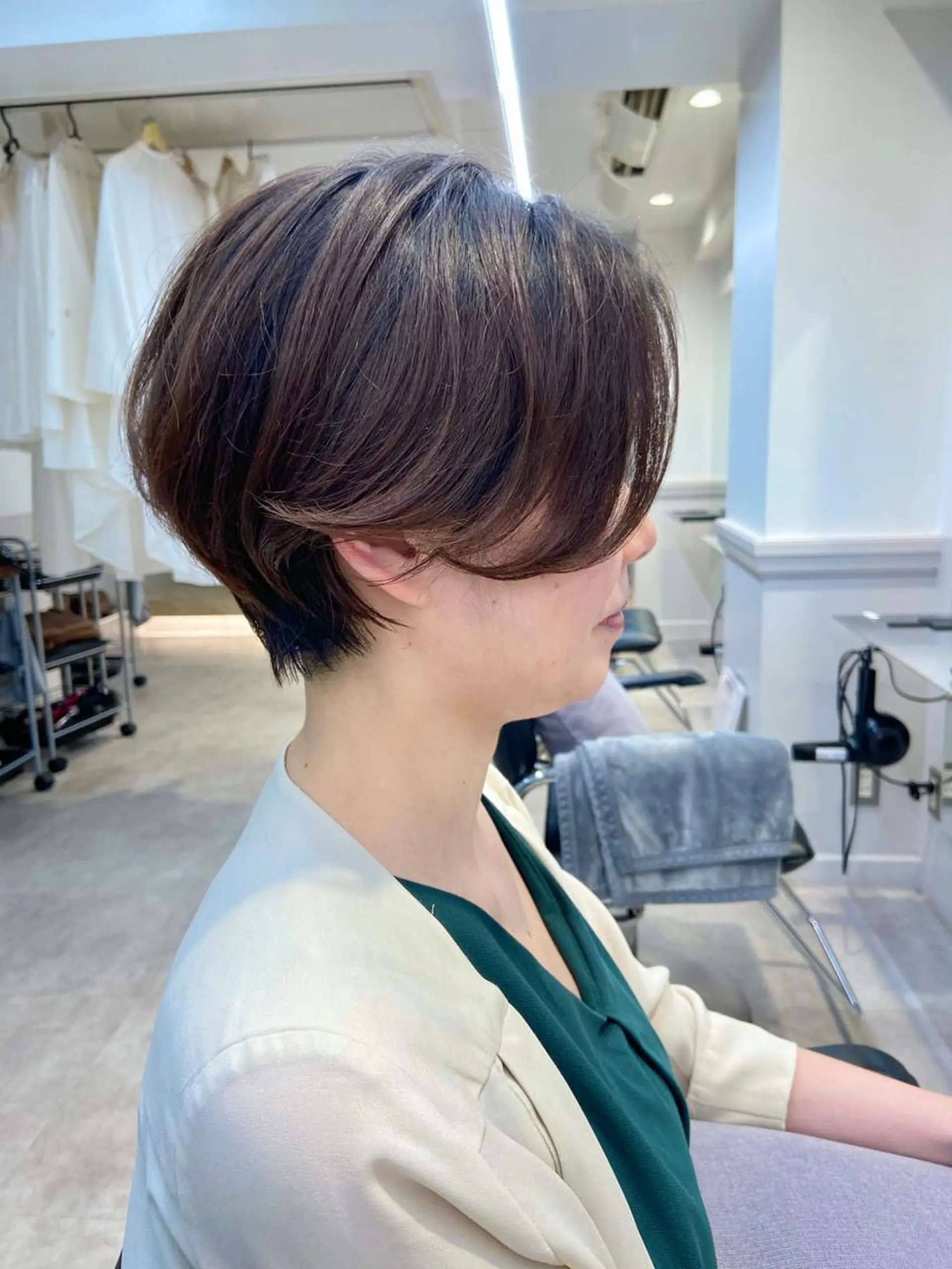 ショート カラー 山下夕月 ショート🫧ボブのヘアスタイル