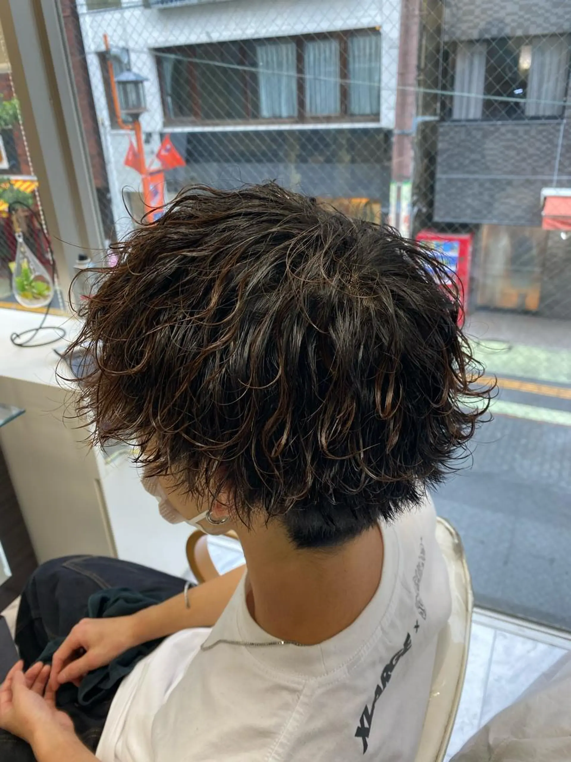 ショート パーマ メンズ メンズパーマ 波巻きパーマ カット パーマ トリートメント 🌴パーマオタク🌴 長谷川　諒佑🌈のヘアスタイル