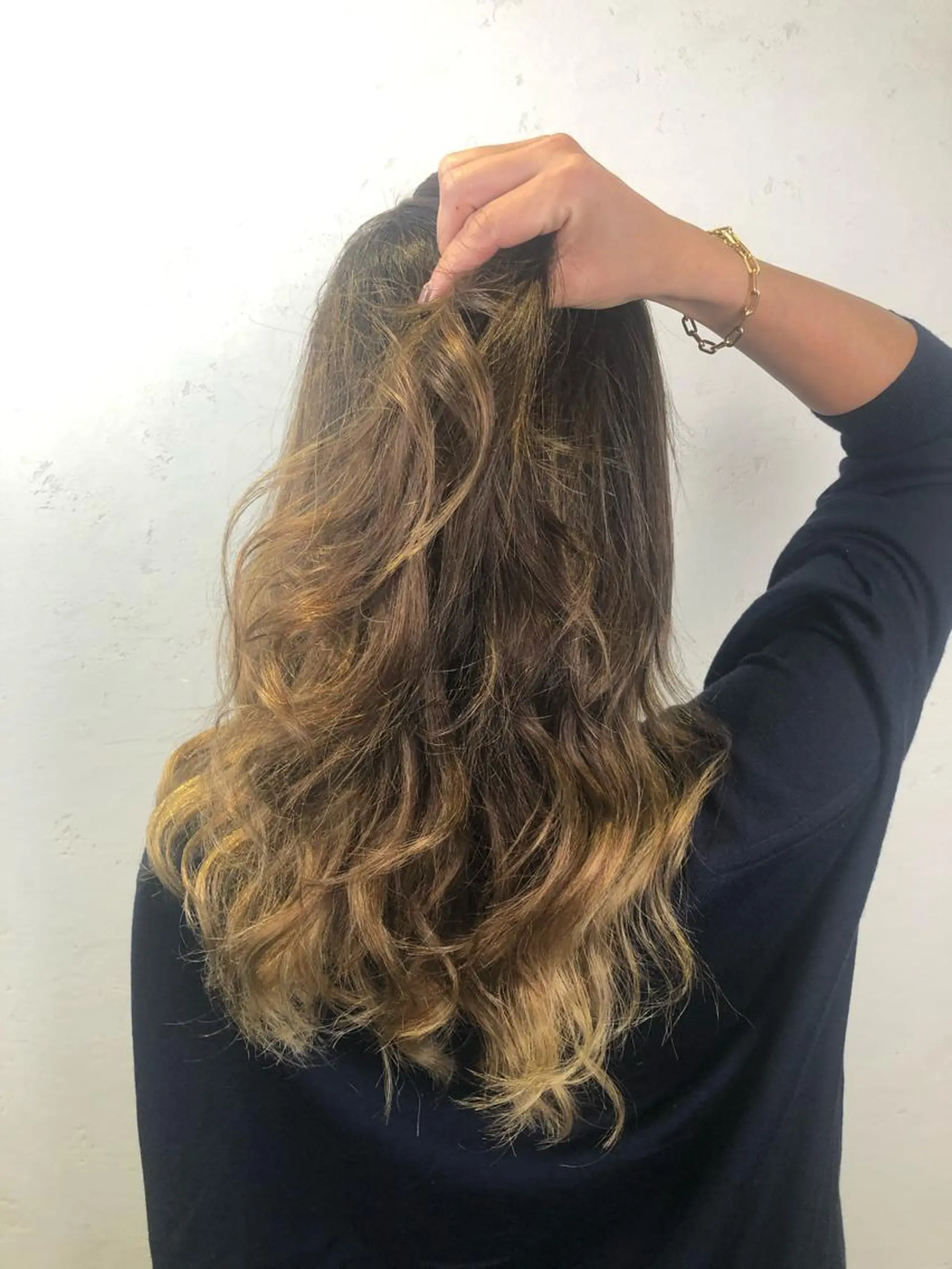 セミロング カラー 池田 寿子のヘアスタイル