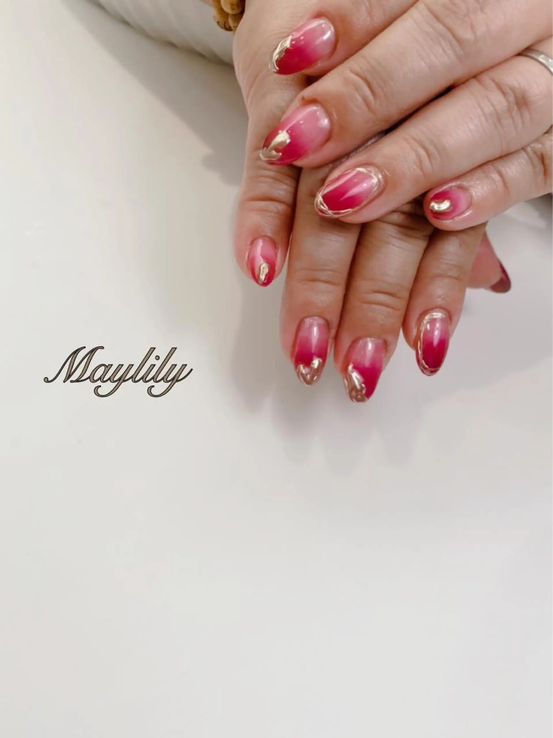 ネイル 持ち込み ハンドネイル Nail care salon Maylily所属・Nail salon Maylilyのネイルデザイン