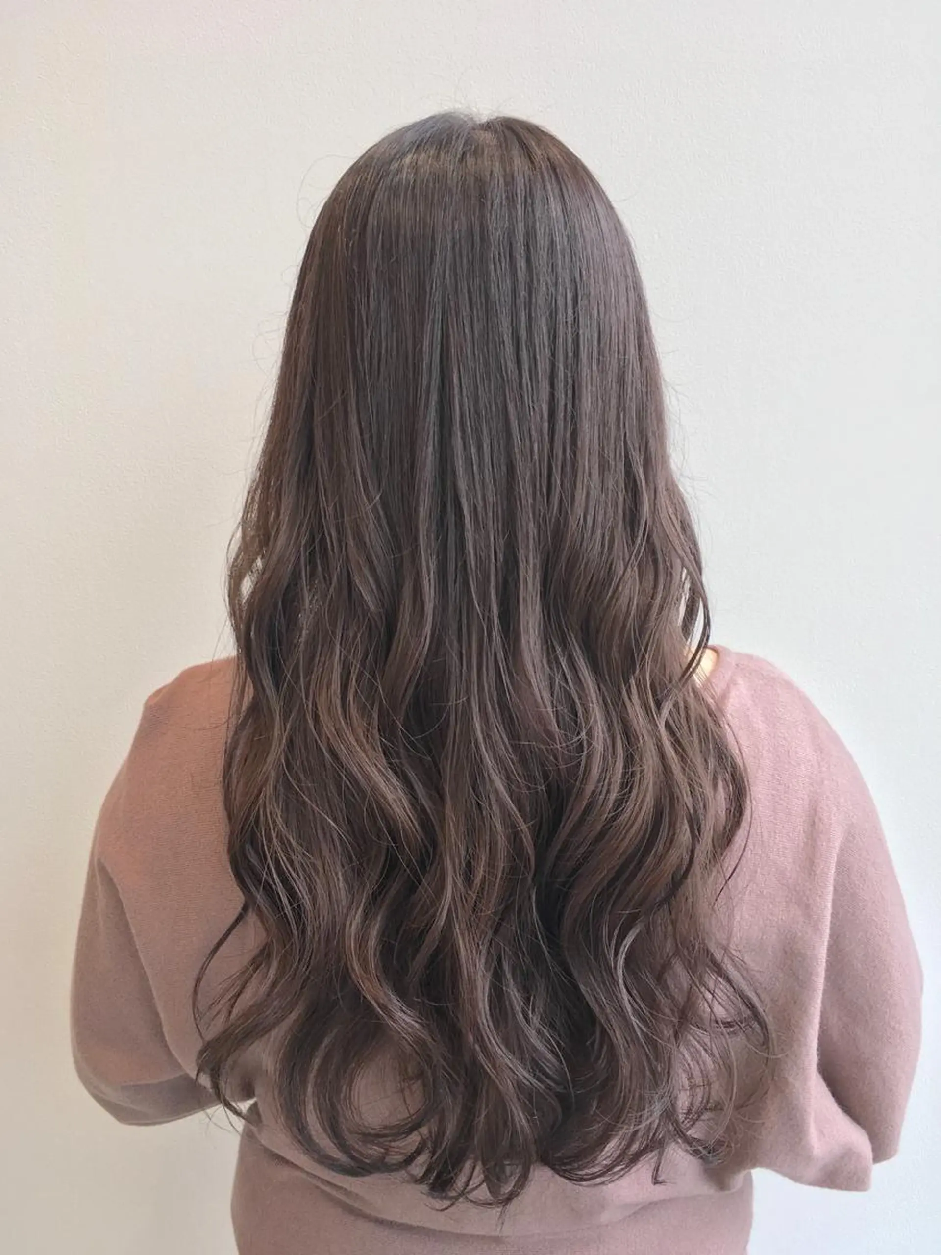 ロング カラー ベージュカラー ピンクカラー ピンクベージュ ヘアカラー トリートメント ヘッドスパ ヘアセット yoshi ☆のヘアスタイル