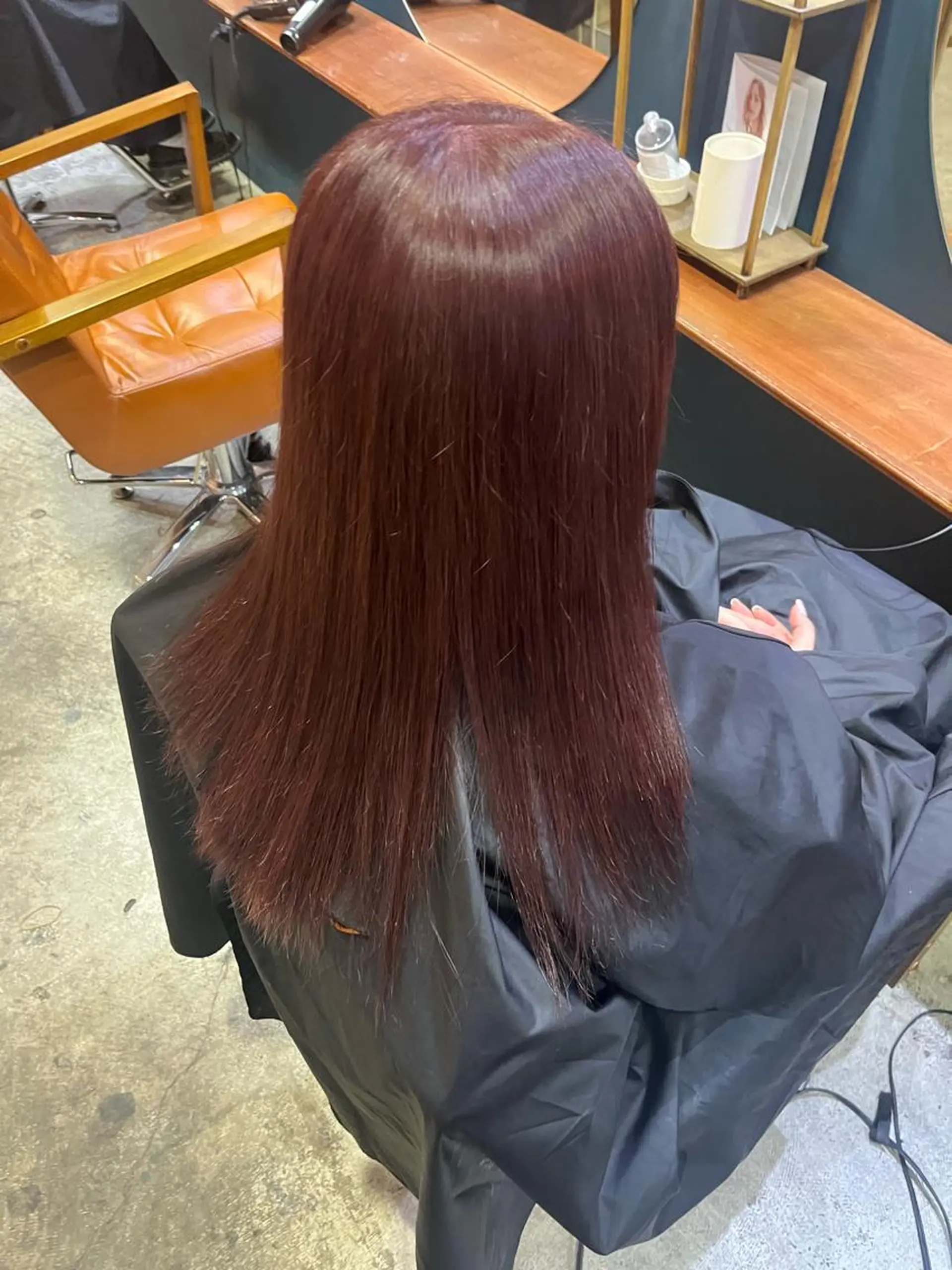 セミロング カラー ヘアアレンジ ヘアカラー 高島 凜のヘアスタイル