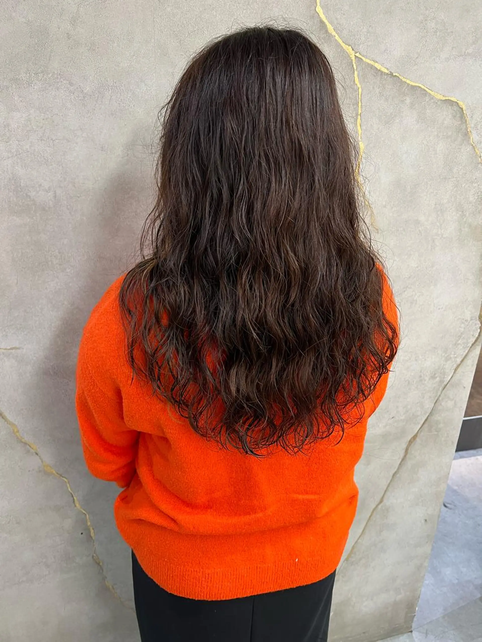 ロング パーマ ボブ/巻ける縮毛矯正 /韓国レイヤーはなのヘアスタイル