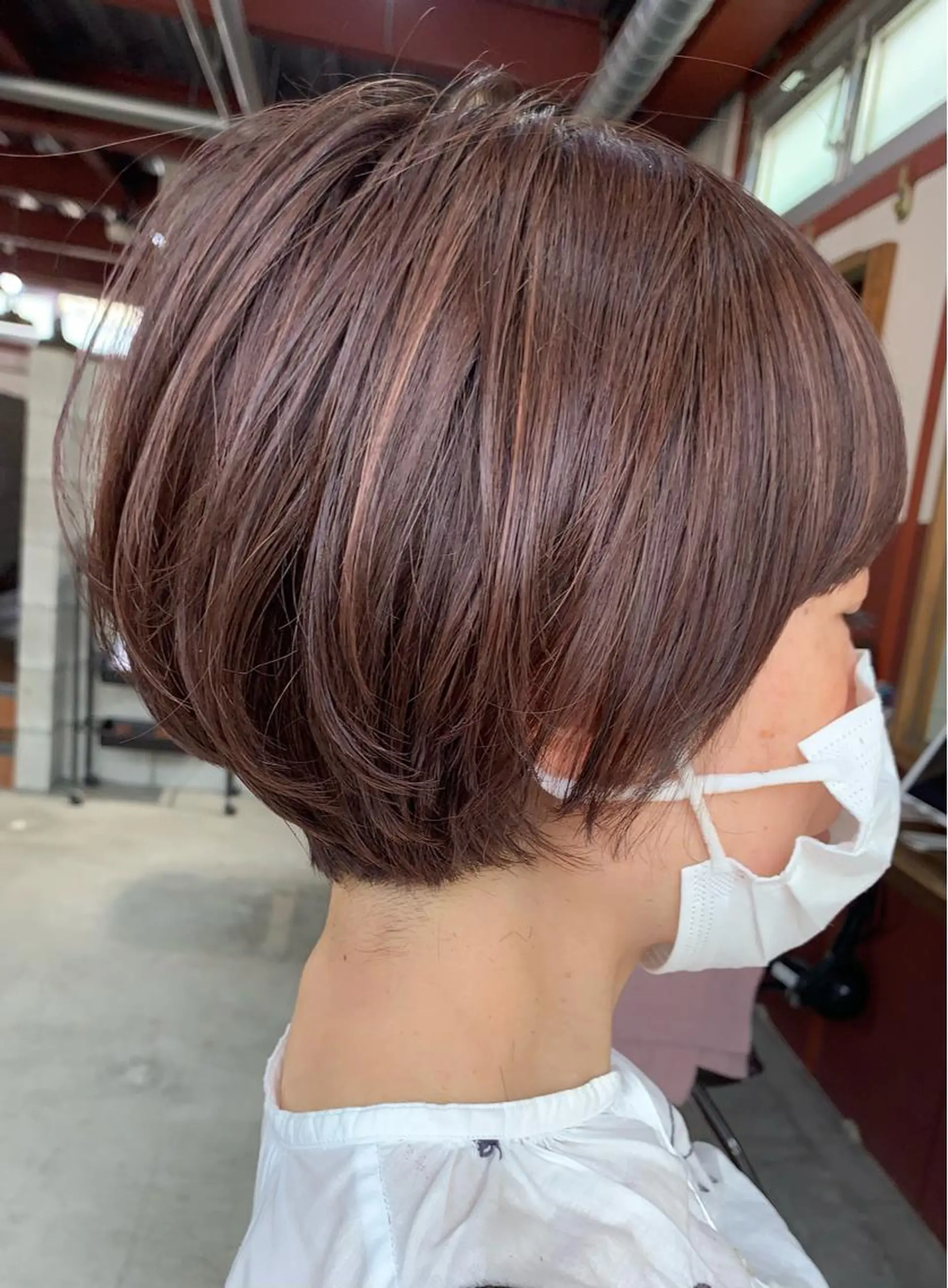 ショート カラー 福地 礼奈のヘアスタイル