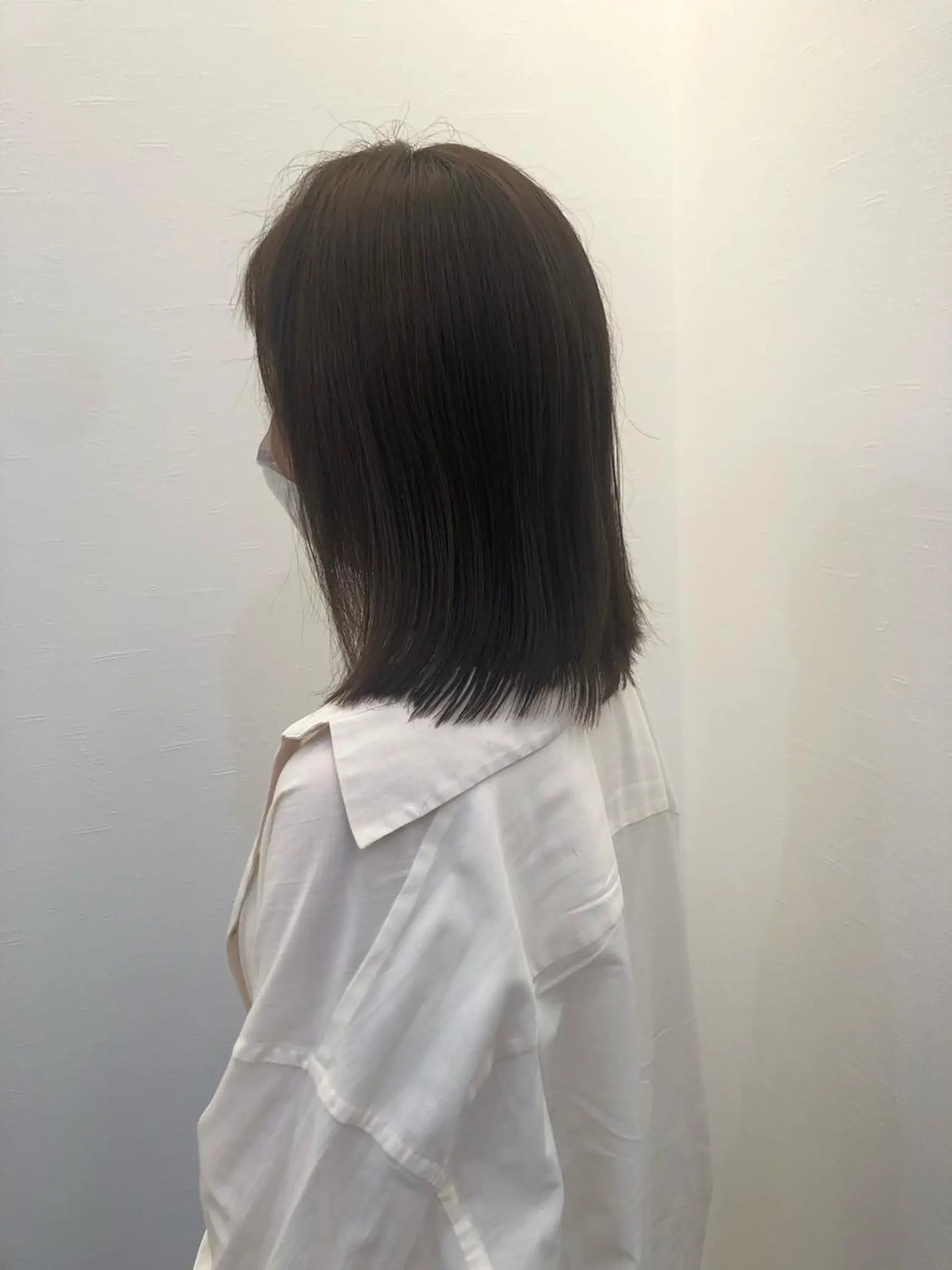 ミディアム ツノガイ エリのヘアスタイル