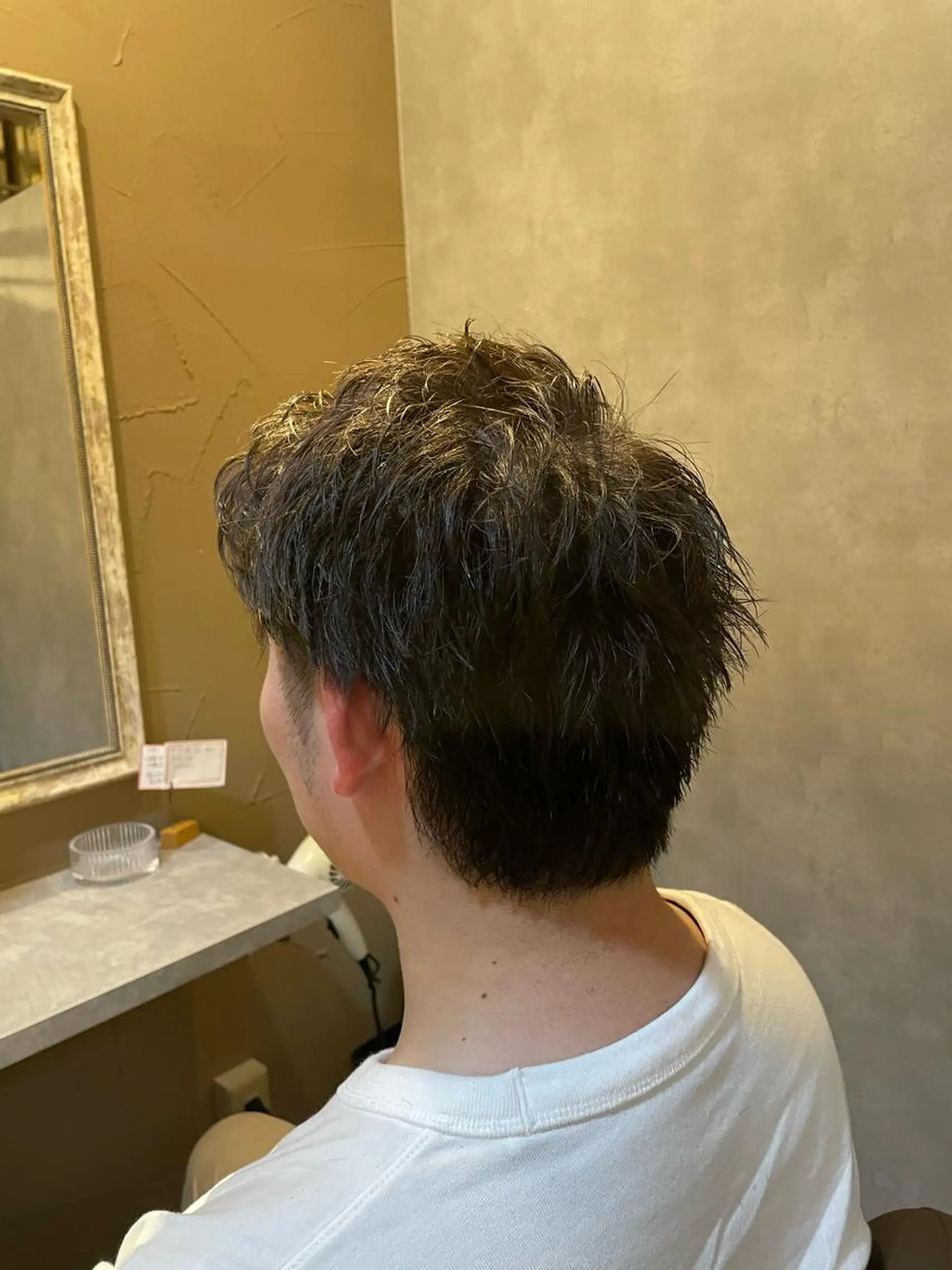 メンズ センターパート マッシュ メンズパーマ メンズツイストパーマ ツーブロック カット ヘアセット フリーランスシェアサロンルレイル所属・心斎橋/メンズ /ルレイル/地形真希のヘアスタイル