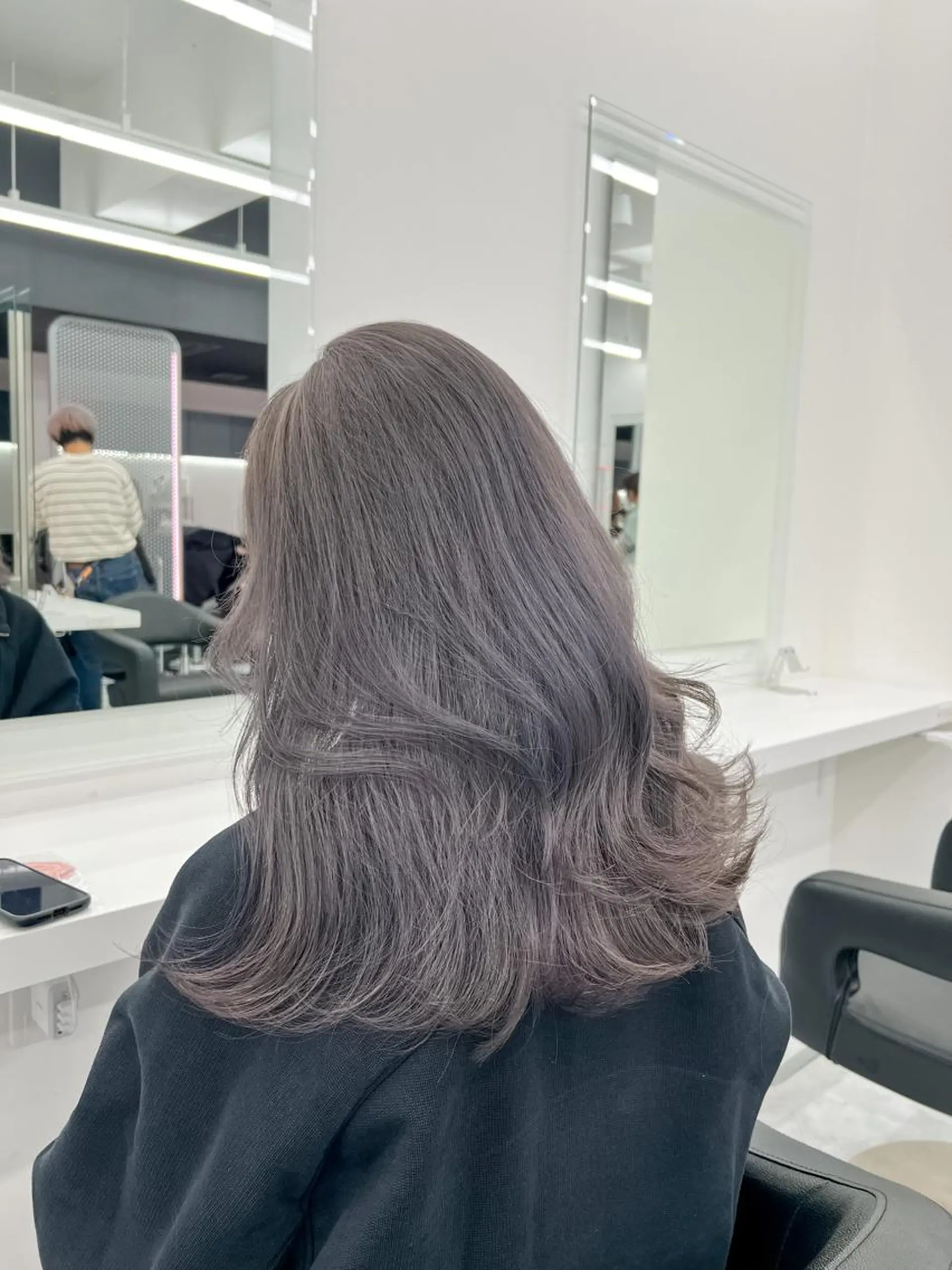 ロング カラー ヘアアレンジ カット ヘアカラー トリートメント ヘッドスパ ヘアセット 透明感×韓流ハイ トーン🫧RYUTAのヘアスタイル