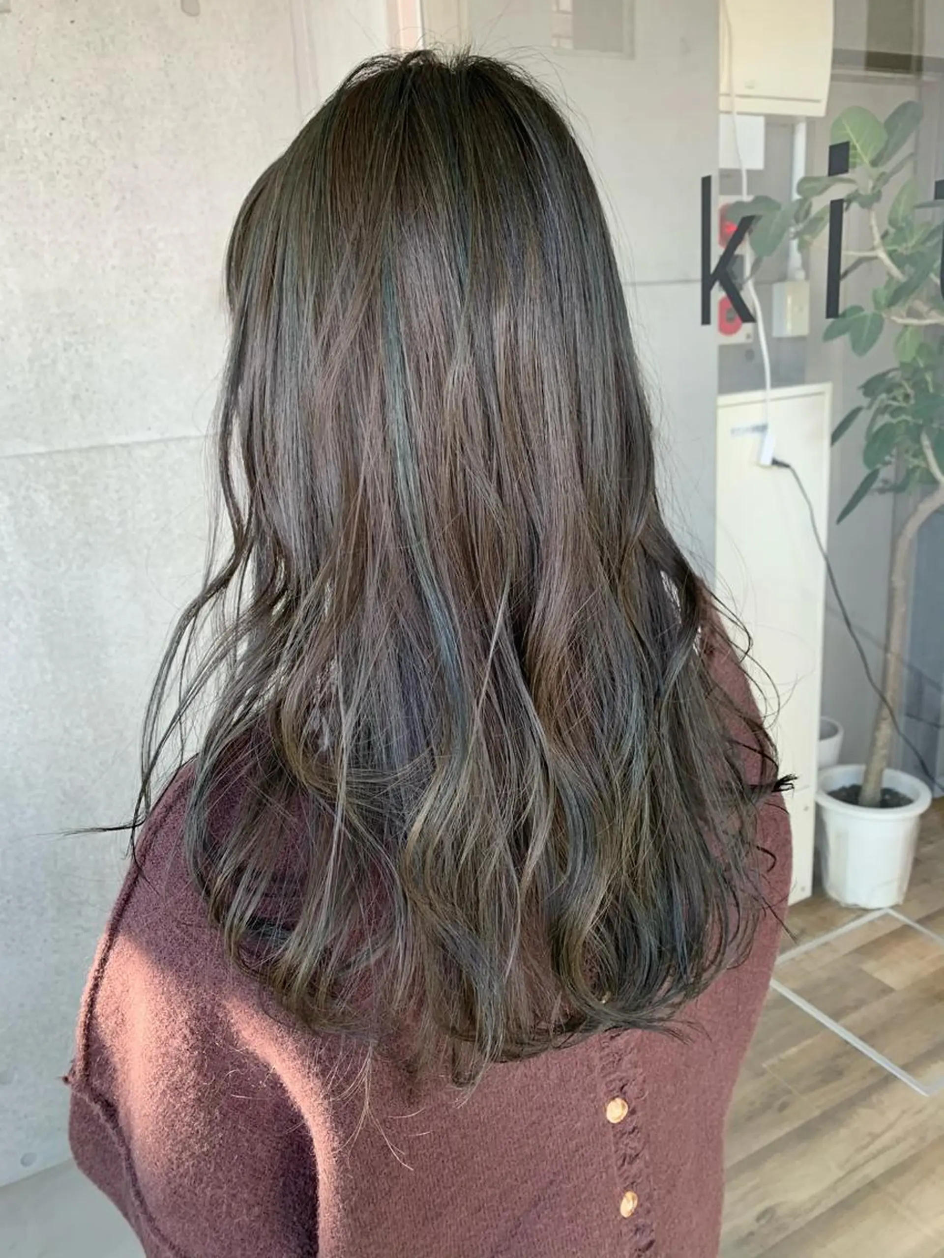 セミロング カラー ヘアアレンジ ハイライトカラー ハイライト 高円寺 utuwa🌟まなみのヘアスタイル