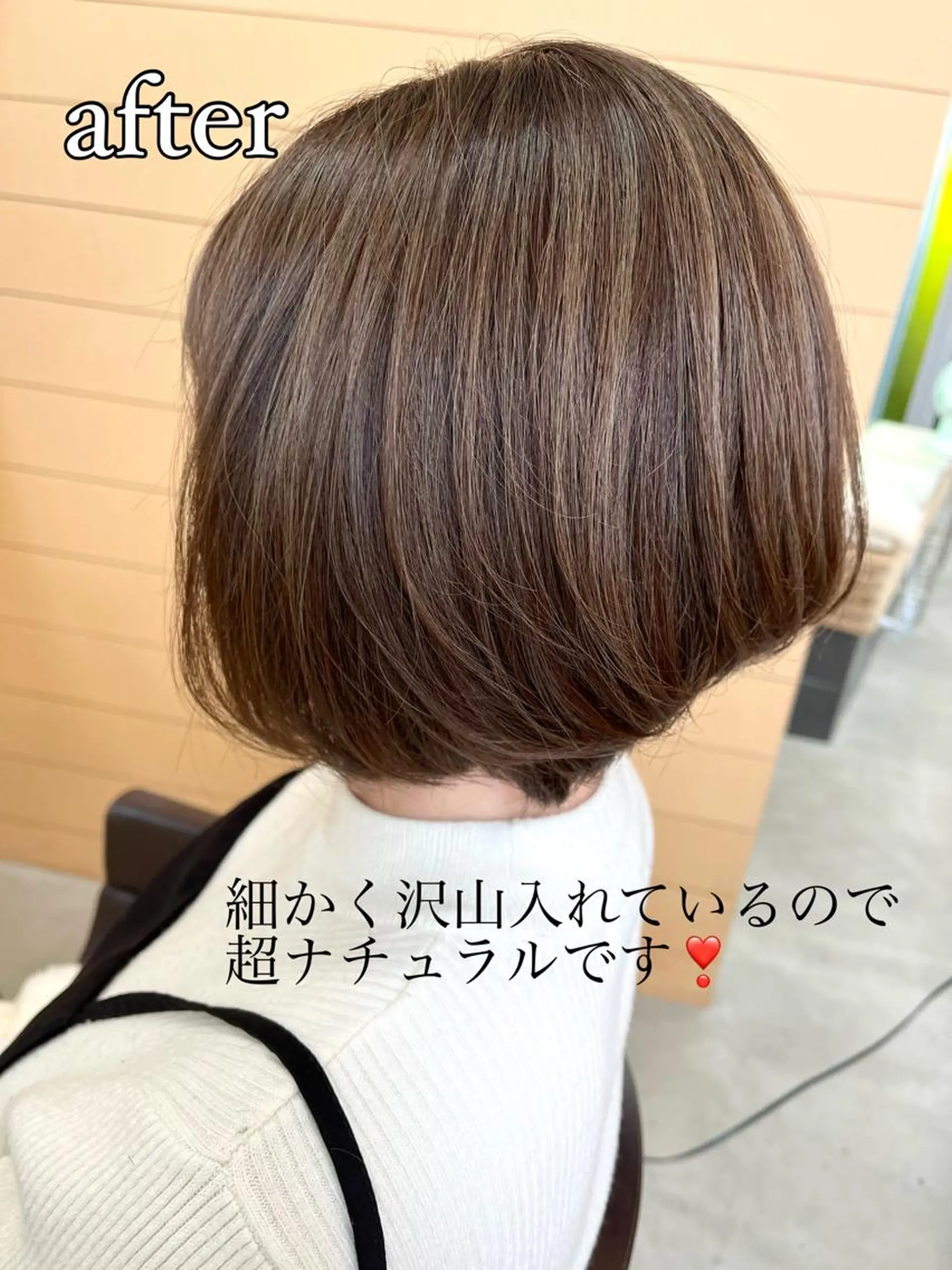 ショート カラー 透明感カラー グレージュ ハイライトカラー ハイライト カット ヘアカラー トリートメント 難波/白髪ぼかし/ KAORIのヘアスタイル