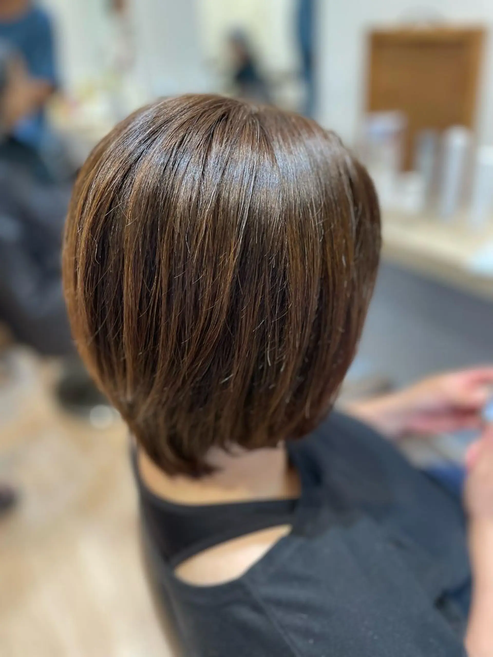 ミディアム カット ヘアカラー トリートメント 【ママ美容師】 WAKOのヘアスタイル