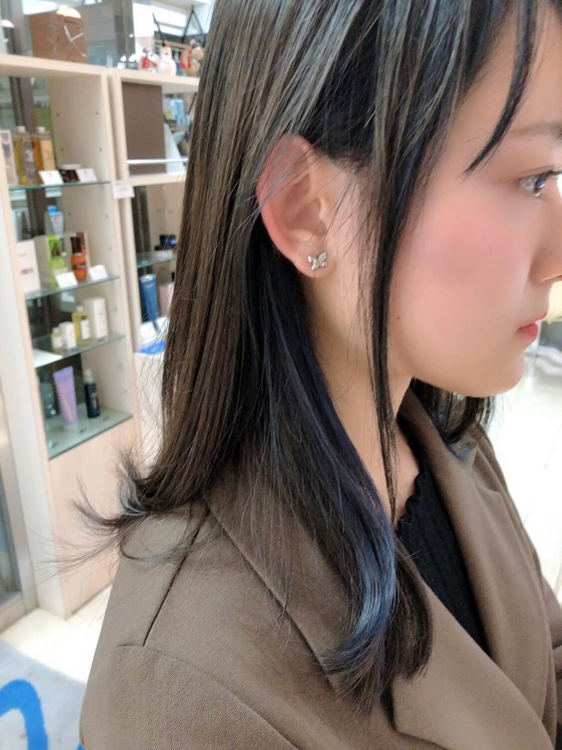 ミディアム カラー 髪質改善/縮毛矯正 /恵比寿/横山将大のヘアスタイル