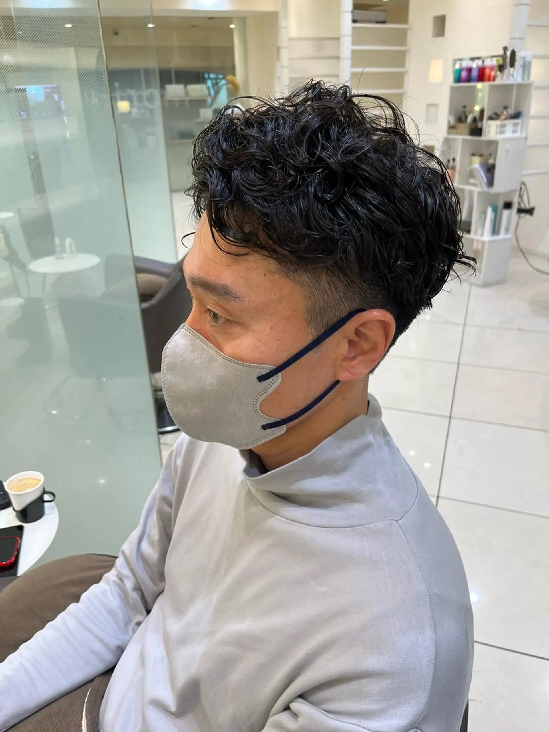 メンズ カット パーマ トリートメント 銀座メンズ専門🖤 小島奈々のヘアスタイル