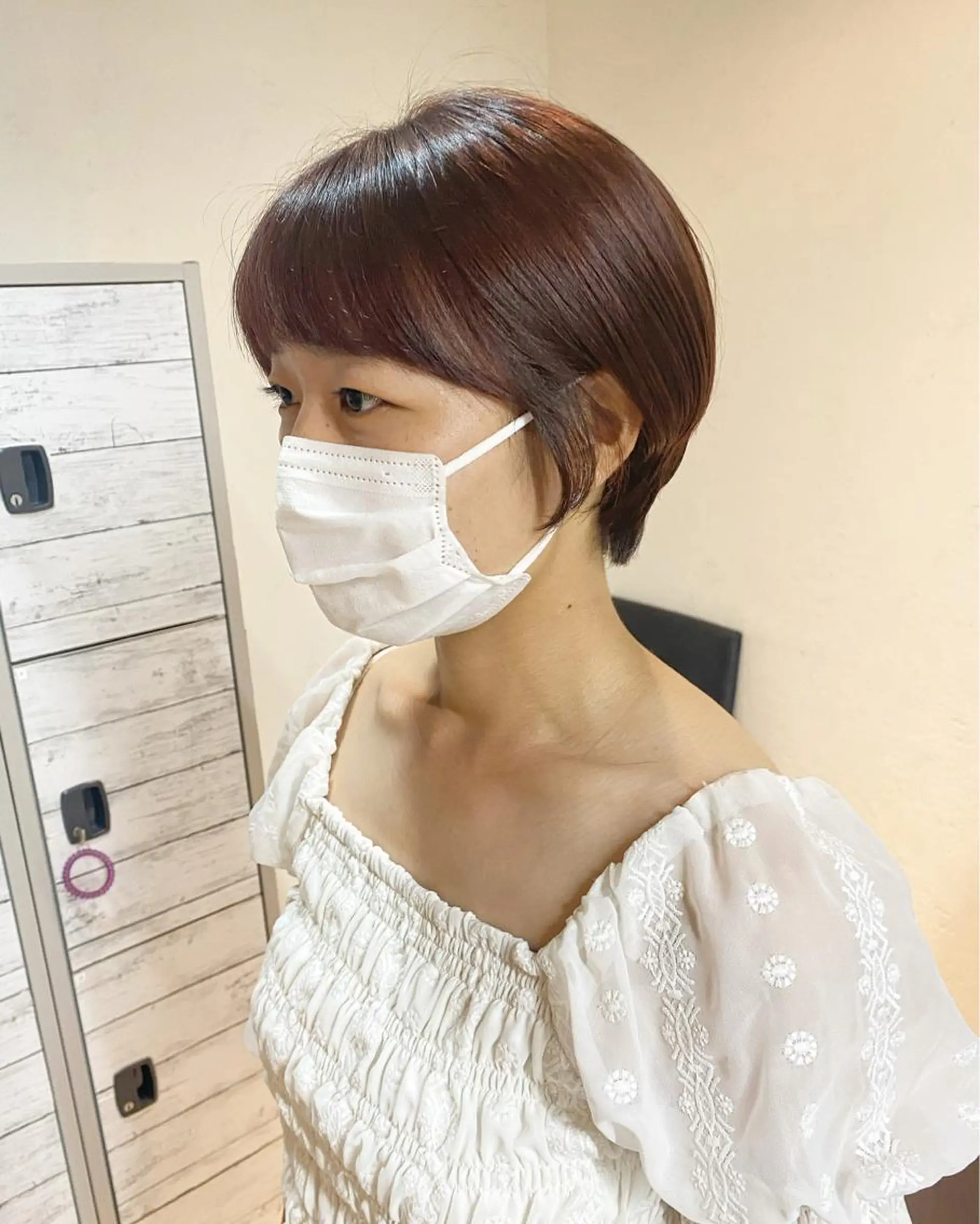 ショート カラー カット ヘアカラー トリートメント 後藤紗英/髪質改善 /オリーブベージュのヘアスタイル