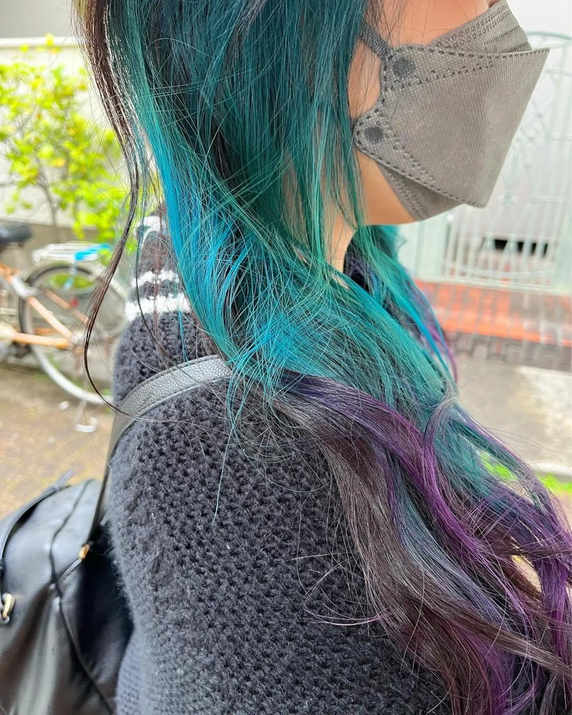 ロング カラー ショートボブ アッシュ バレイヤージュ ミストバング ベージュカラー カット ヘアカラー トリートメント 原宿サロン代表 デザインカラー伊藤卓のヘアスタイル