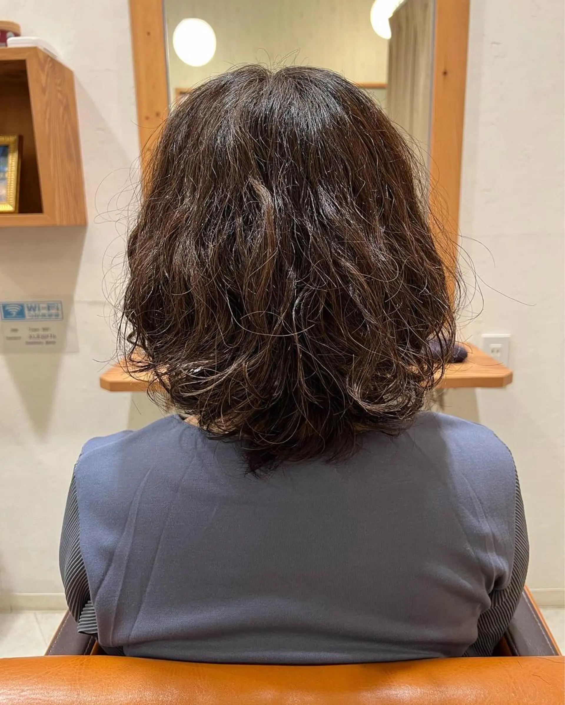 ミディアム カラー パーマ ミディアムパーマ トリートメント カット ヘアカラー TELA HAIR 幕張本郷店 千尋のヘアスタイル