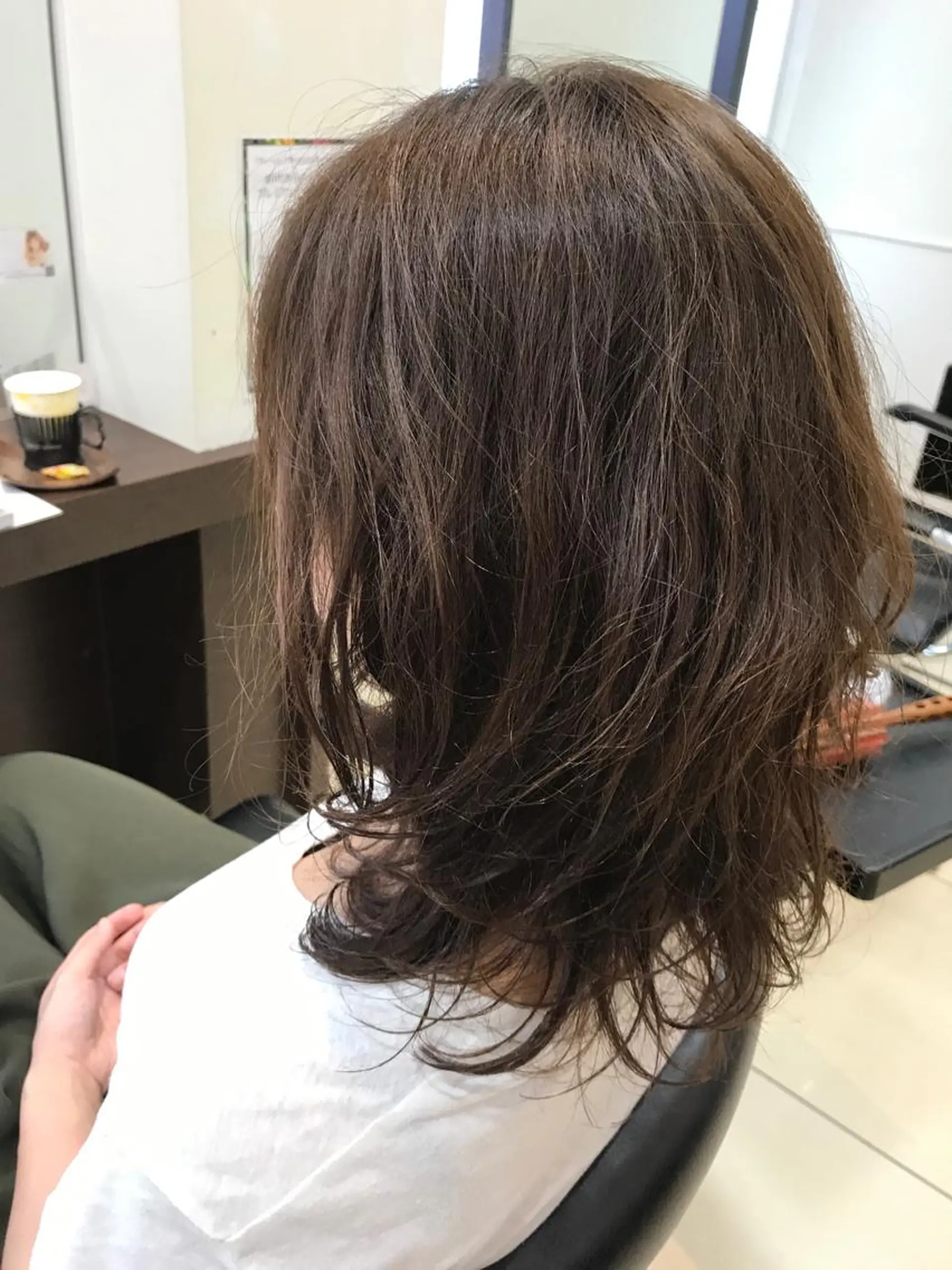 ミディアム カラー アディクシーカラー ブリーチ ブリーチなしカラー 大久保 隆蔵のヘアスタイル